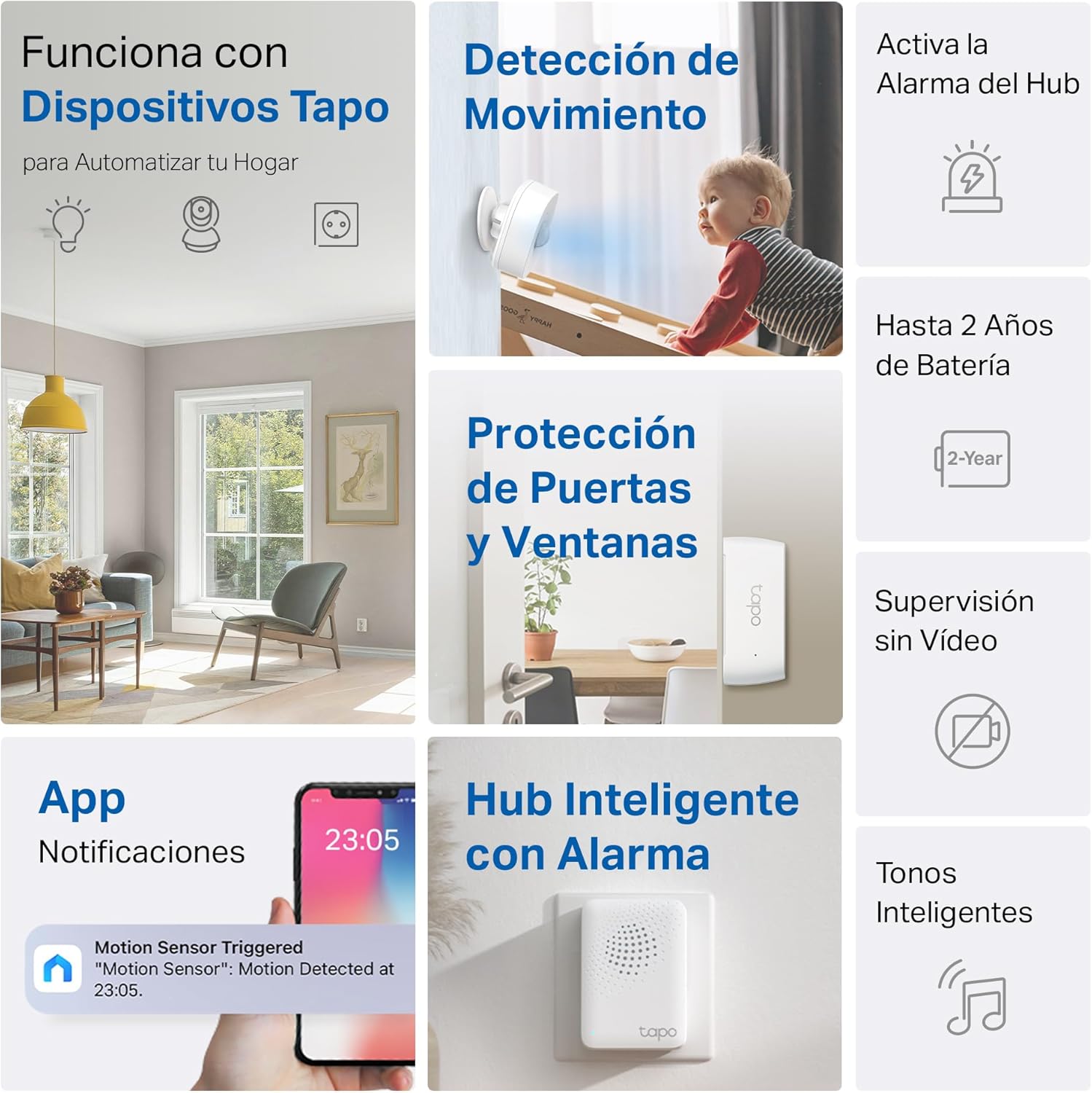 Thumbnail 1 de Tapo T30 Kit Sistema alarma hogar con 1 sensor