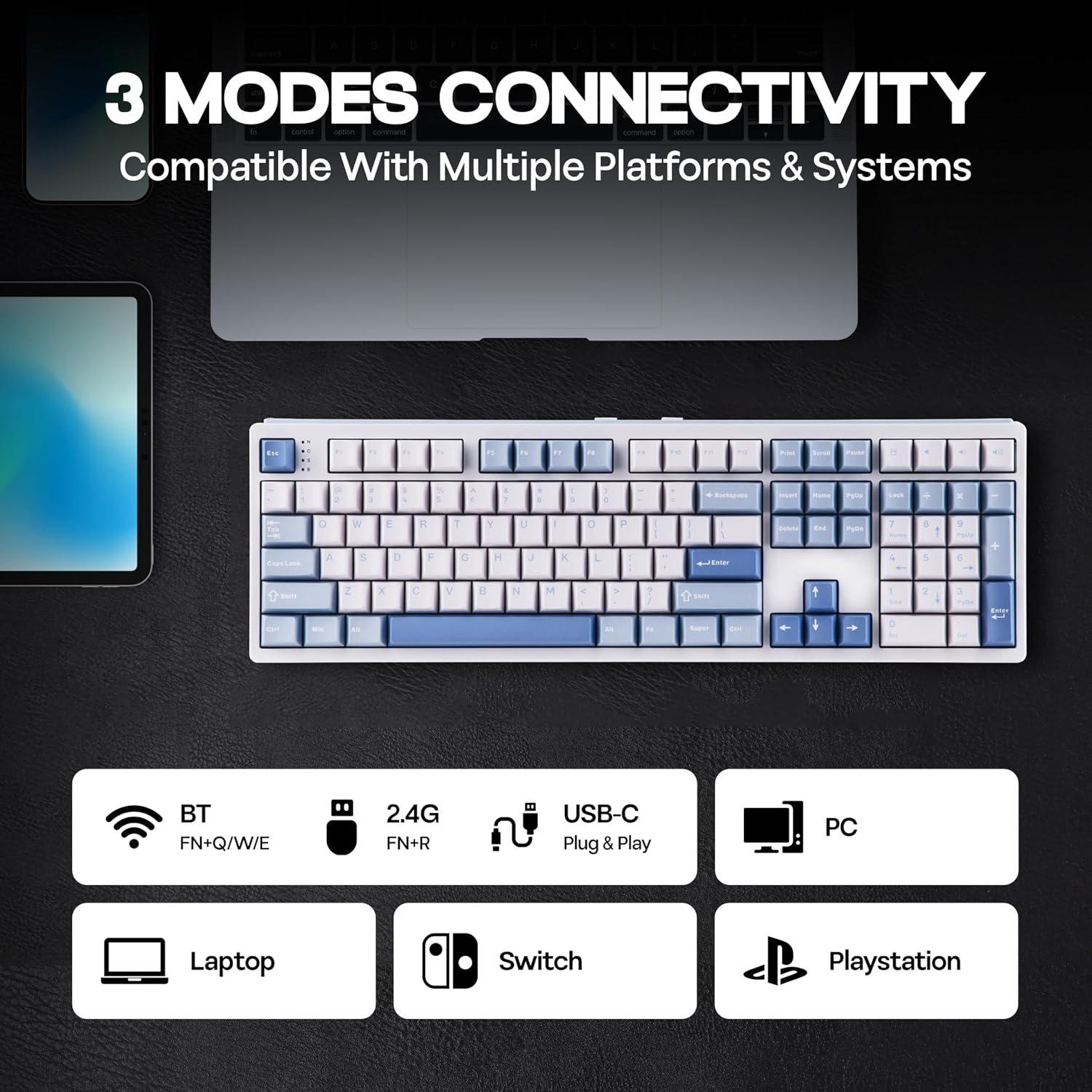 Thumbnail 4 de MechLands EPOMAKER TH108 8000mAh Wireless Mechanical Keyboard
