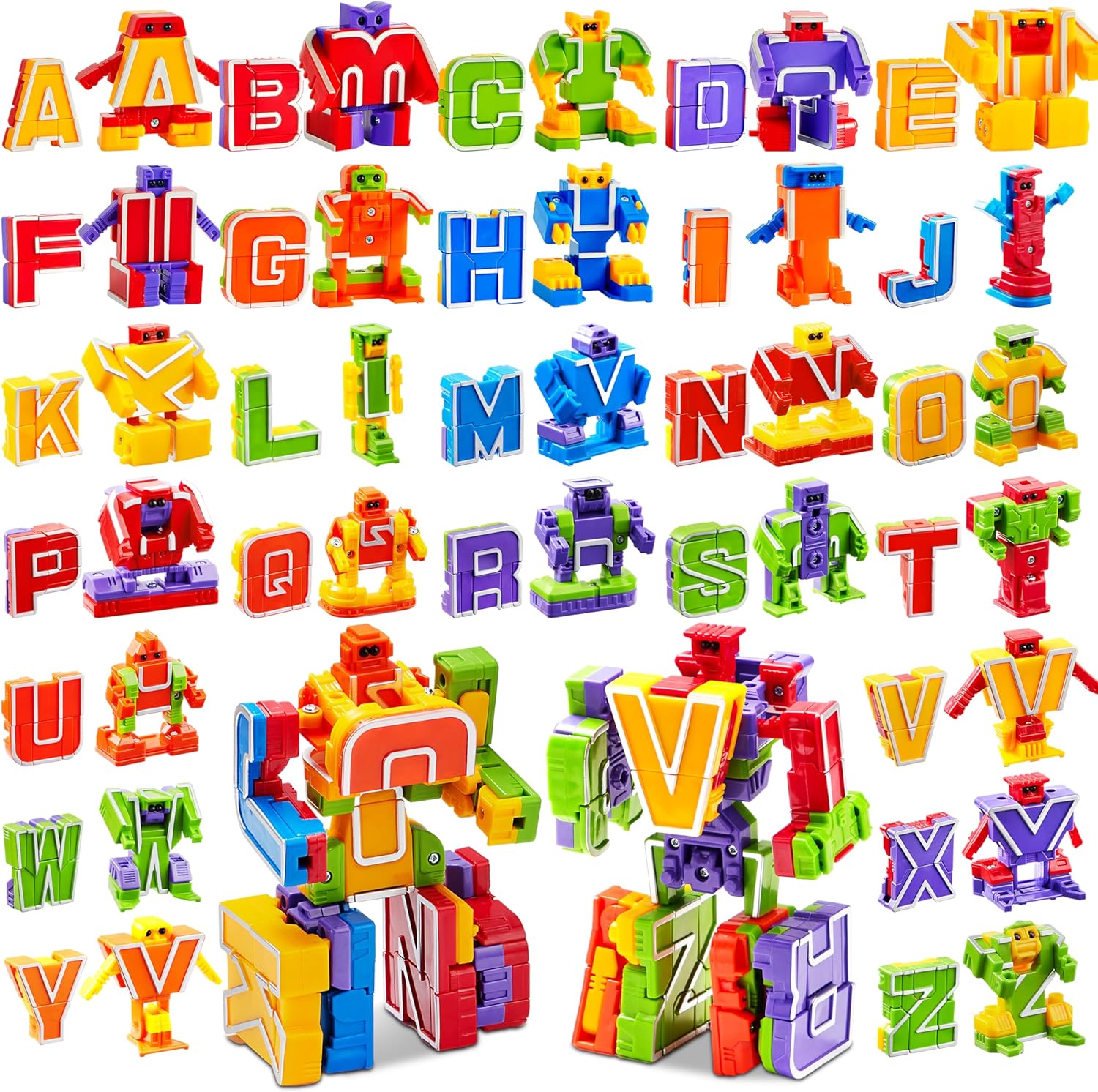 Detalle de JOYIN S.T.E.M. Alphabots Alphabet Robots Learning Toys (ABC Letter Robots)
