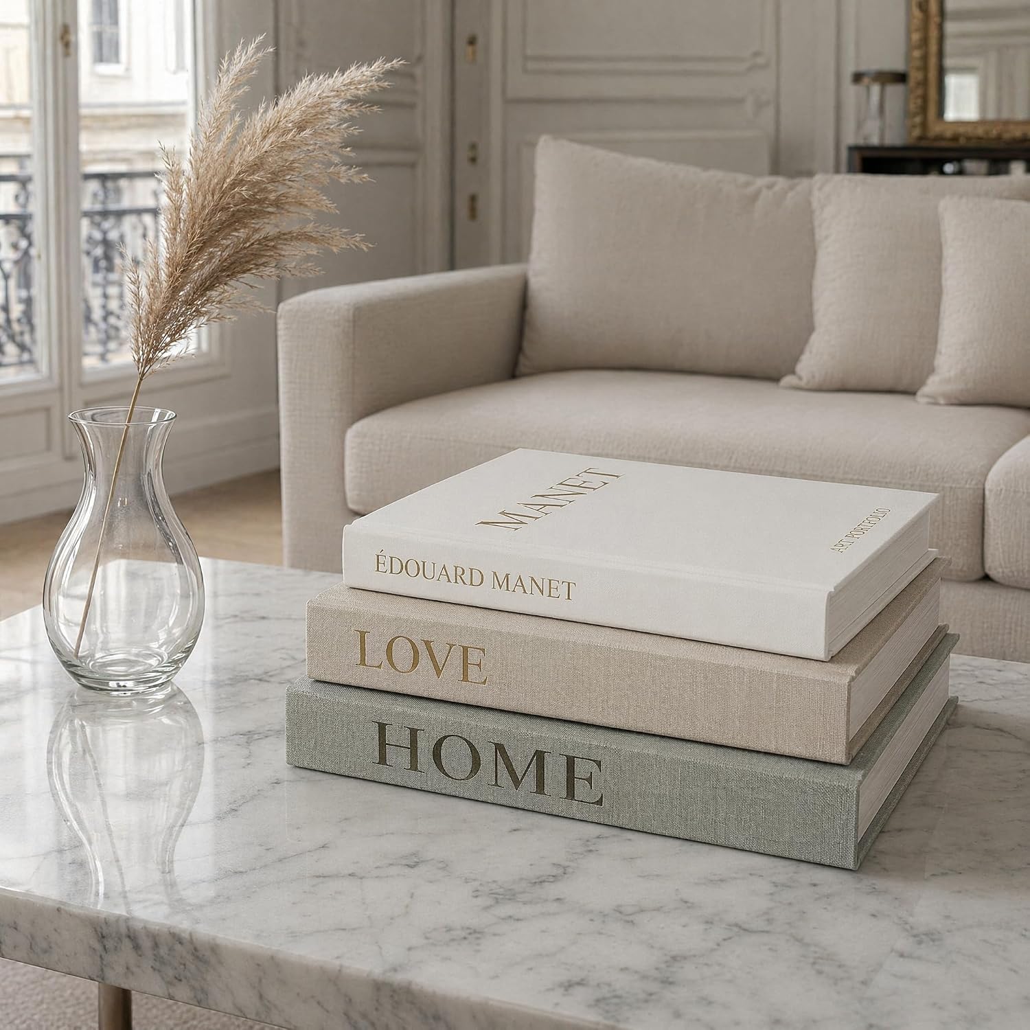 Detalle 2 de ZORVENIX Decorative Books: decoratieve opbergdozen in linnenlook met magneetsluiting