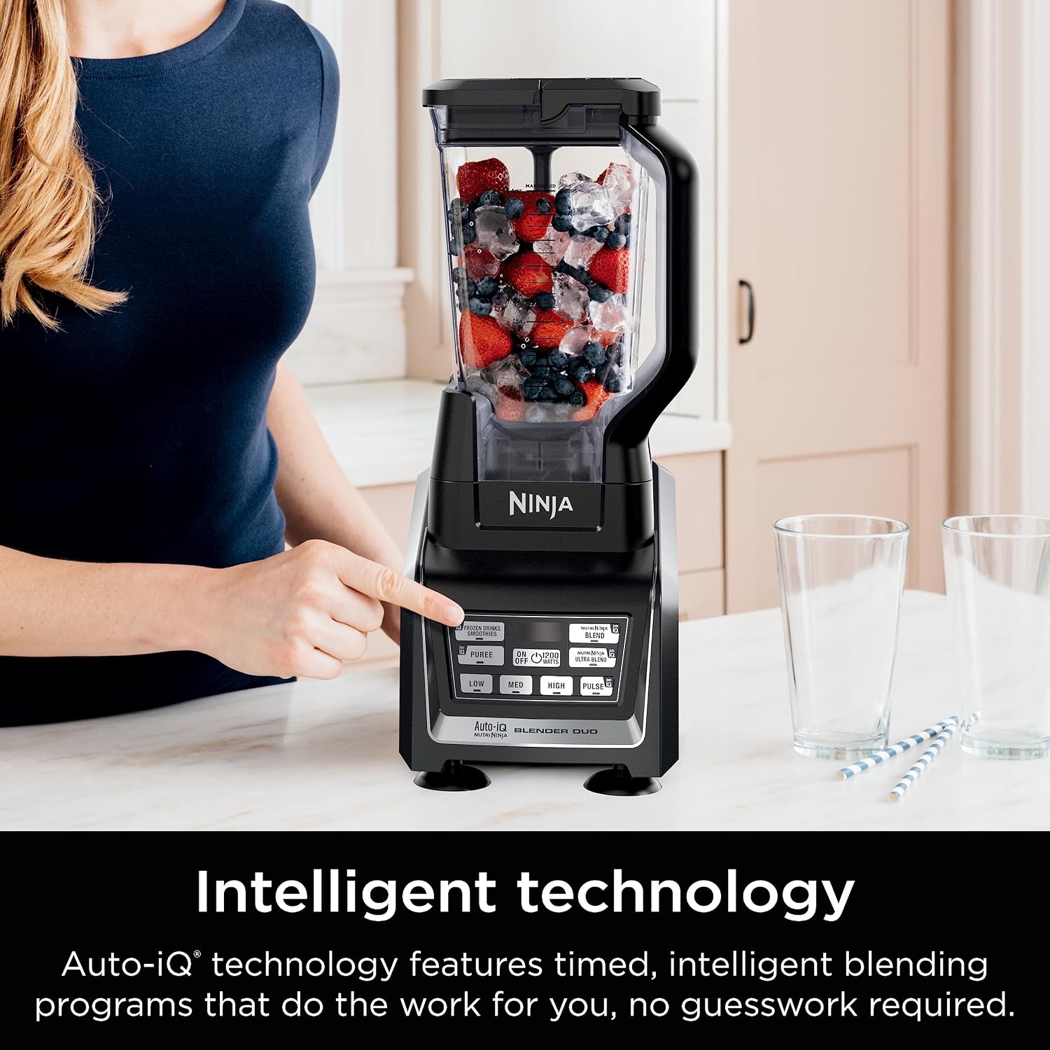 Detalle 2 de Ninja BL642 Nutri Ninja blender 1200W ⚡️🔌