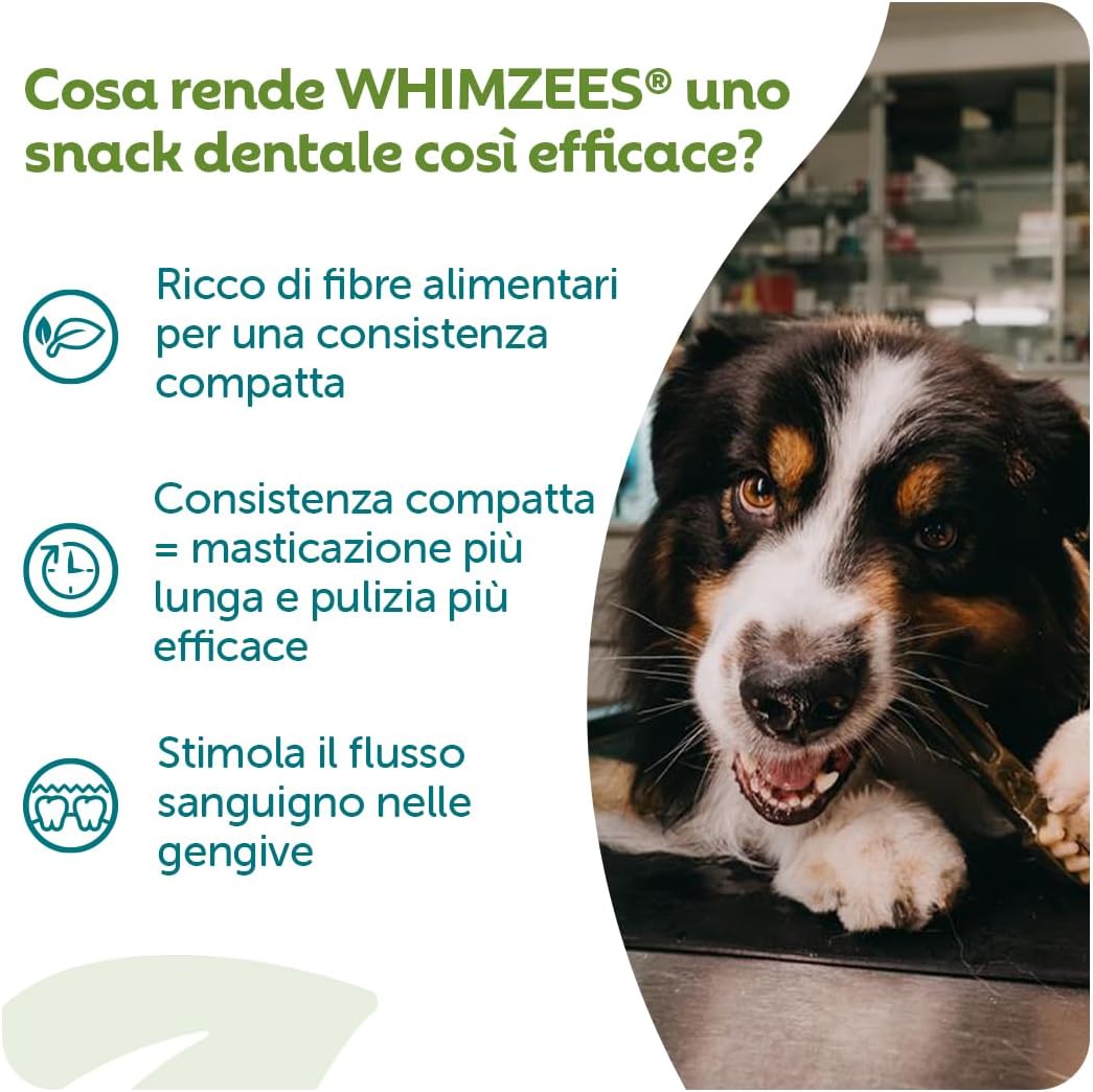 Detalle 2 de WHIMZEES Alligator S, 24 pezzi – Snack orale per cani di taglia piccola (S), Alligatore formato piccolissimo