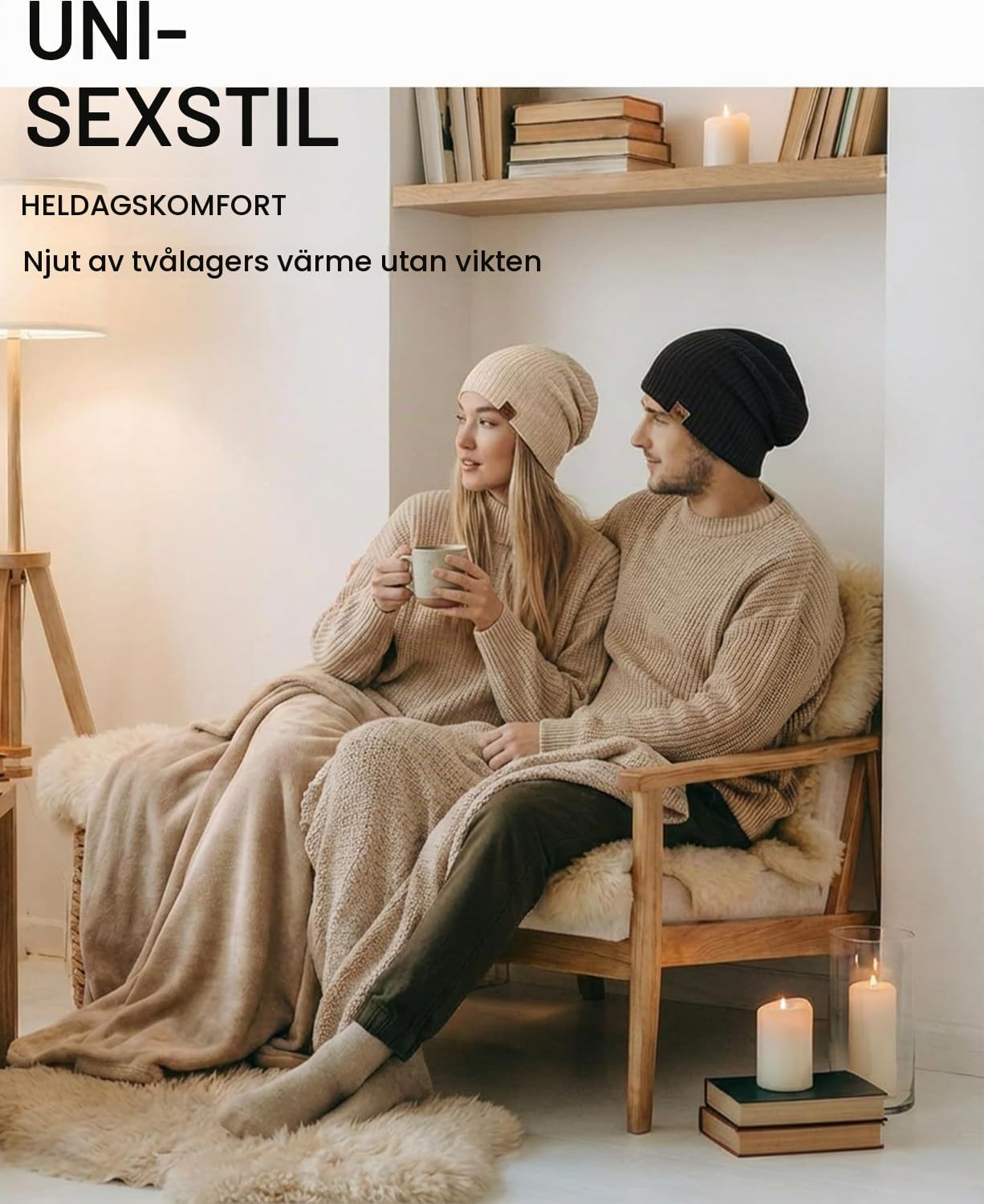 Thumbnail 2 de Slouchy-mössa för kvinnor och män – lätt, mjuk, stretchig och vindtät
