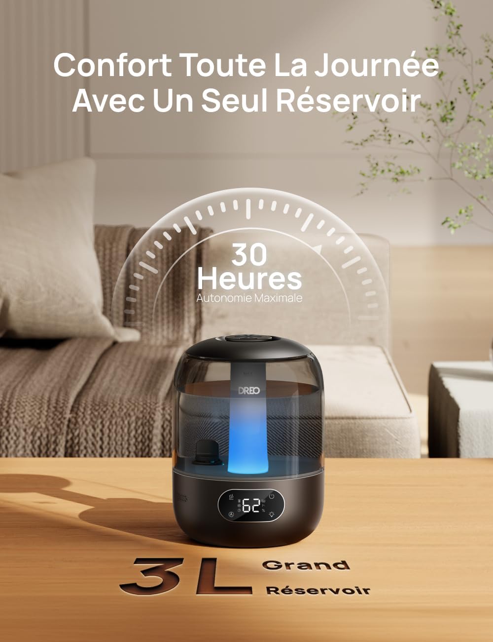 Thumbnail 5 de Dreo 3L Humidificateur Bébé 30H 🌫