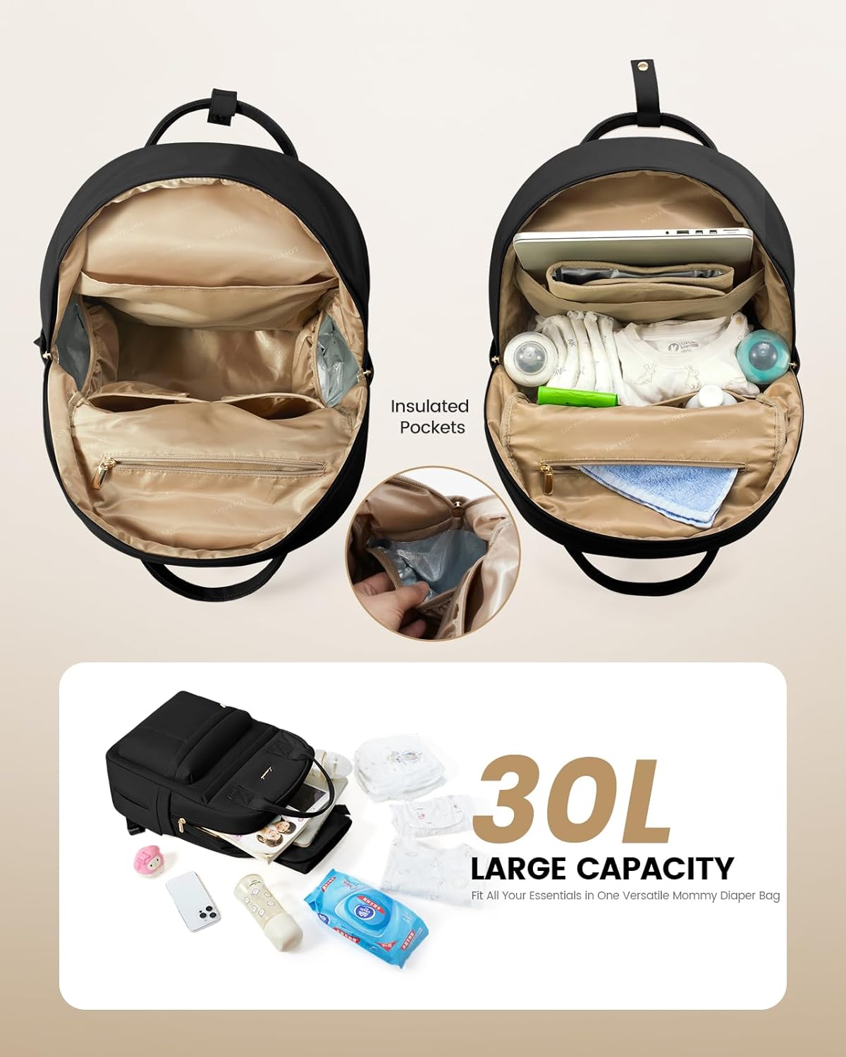 Thumbnail 2 de LOVEVOOK Baby Changing Bag 30x17x42.5cm