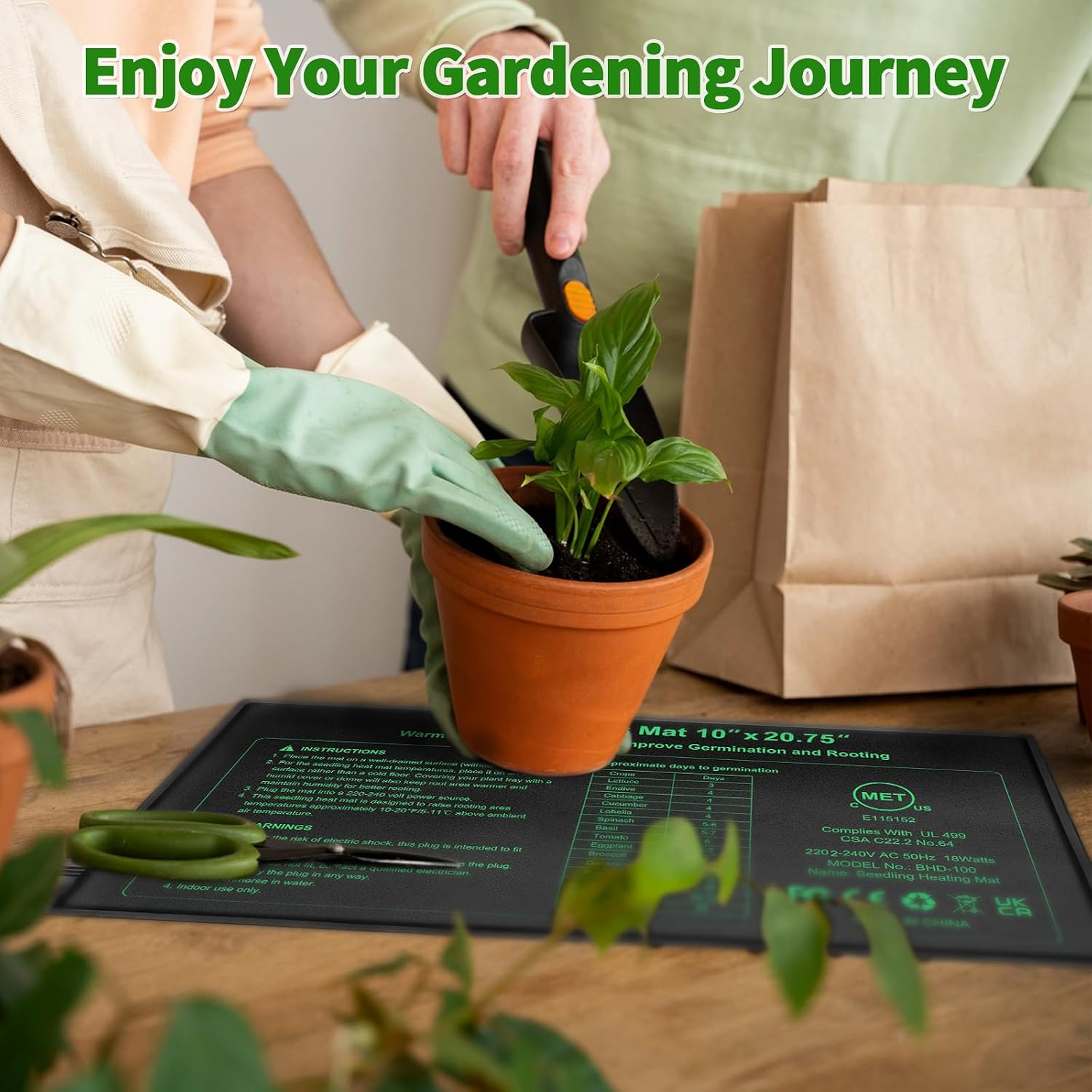 Thumbnail 6 de Seedling Heat Mat 10 x 20.75in 4 Pack