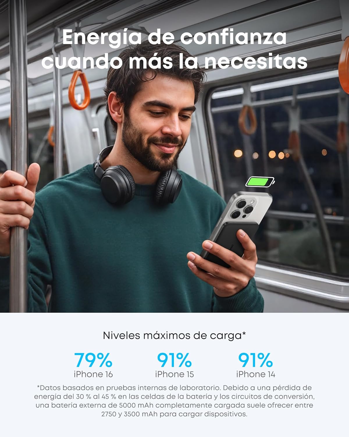 Thumbnail 5 de Anker Nano Qi2 15W Power Bank MagSafe 5000 mAh
