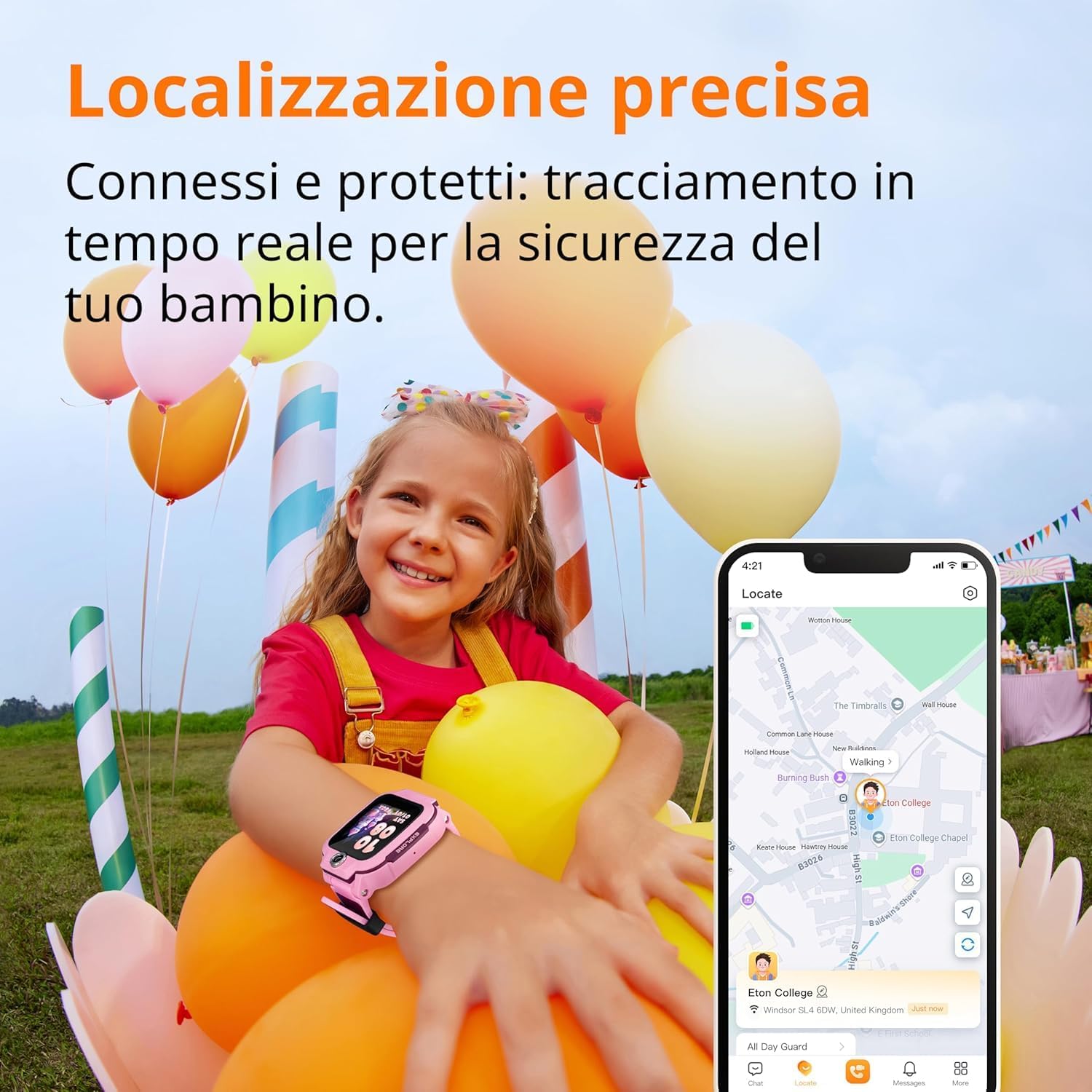 Thumbnail 1 de imoo Watch Phone Z3: Smartwatch 4G per bambini con videochiamate HD, GPS in tempo reale e resistenza IPX8