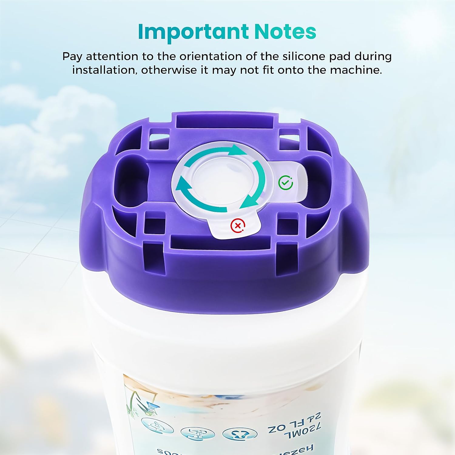 Thumbnail 3 de Bisenkud 720 mL Leak-Resistant Refill Bottle for Swiffer Power Mop