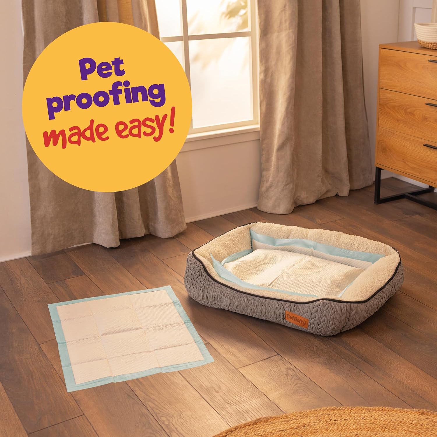 Detalle de Petlicity puppy pads 45 x 60 cm, 50 pack