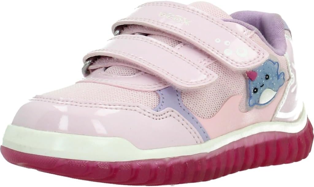 Detalle de Geox Baby – Mädchen B Lightyloo Girl ASneaker: Atmungsaktiv und alltagstauglich