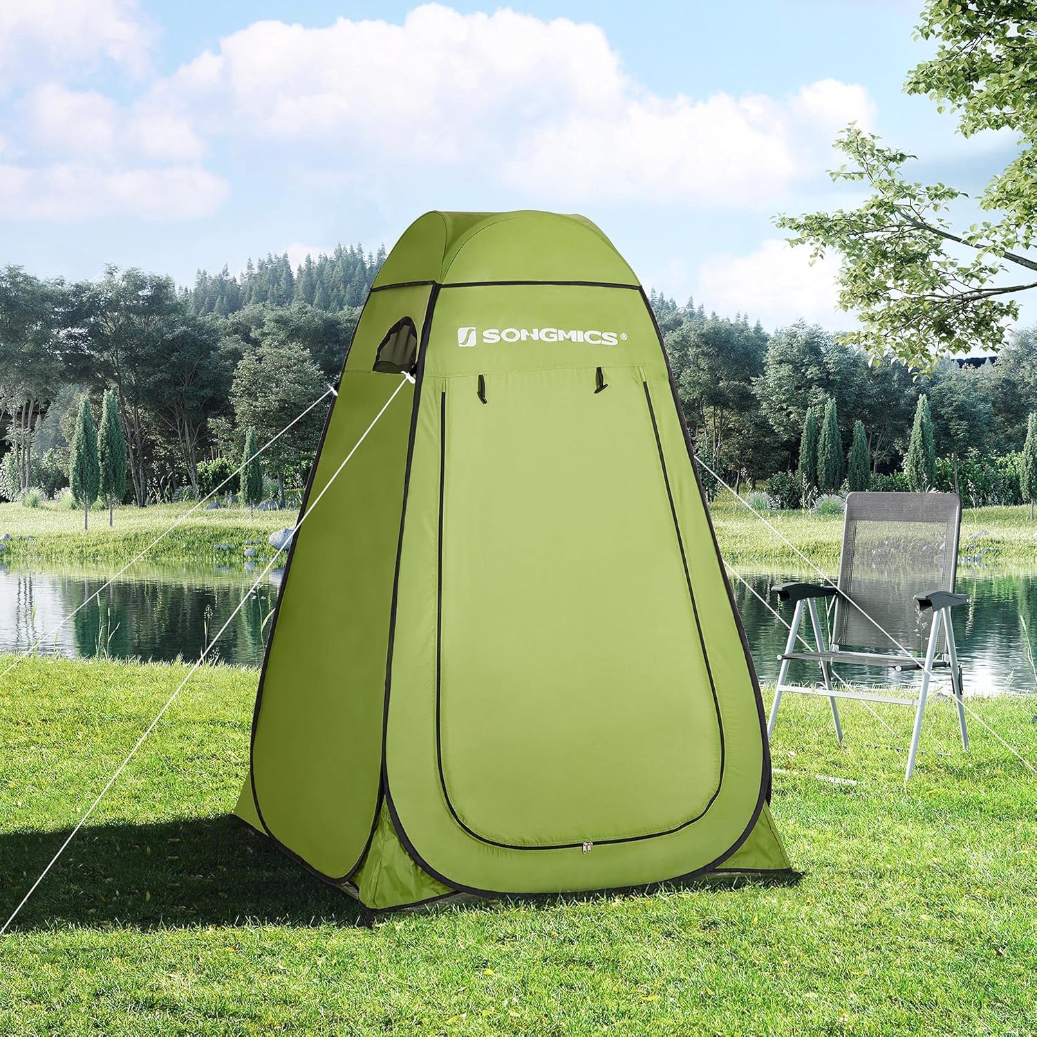 Thumbnail 1 de SONGMICS Portable Pop up Tent Dressing Room Privacy Shelter with Zippered Carrying Bag