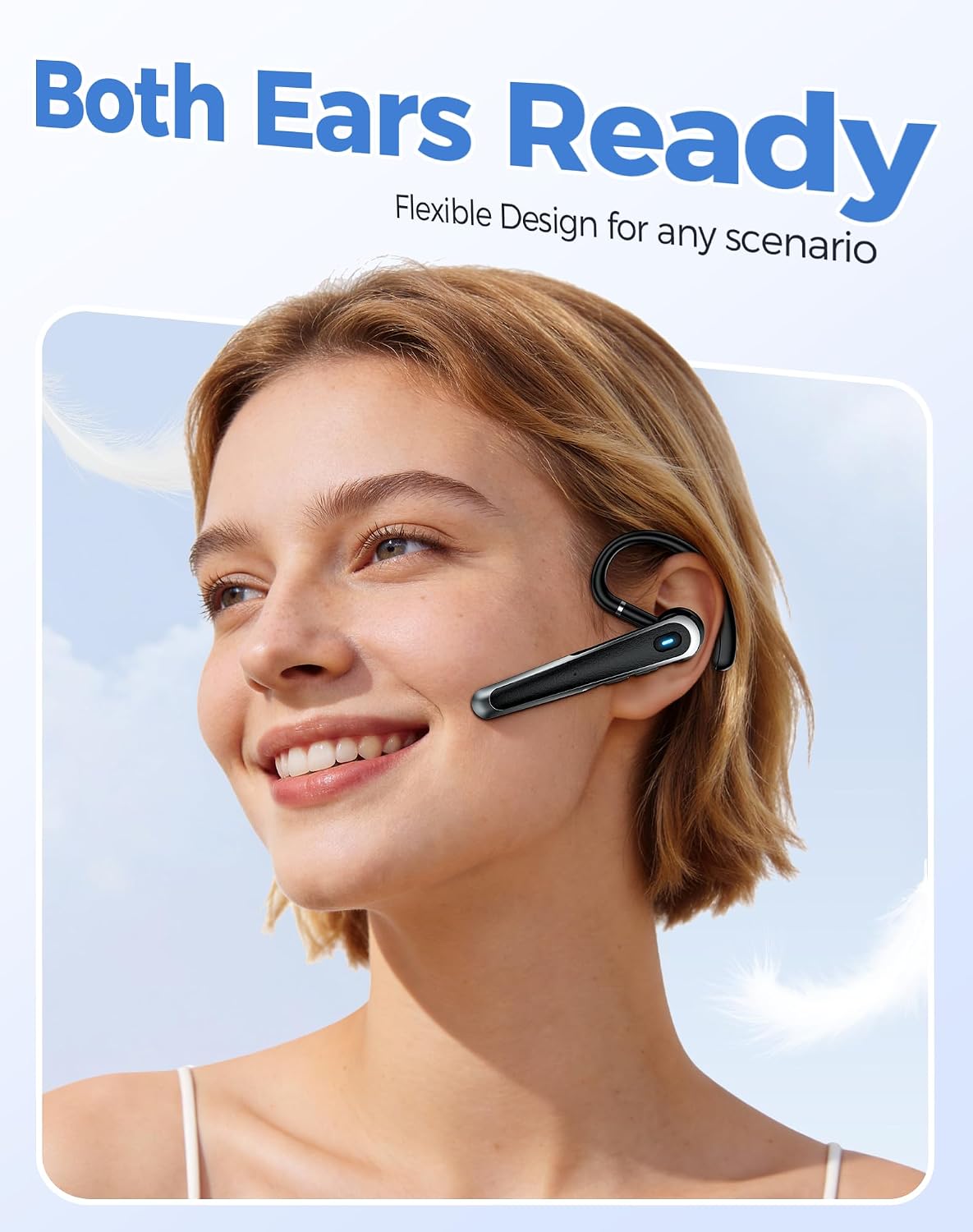 Thumbnail 6 de TECKNET Bluetooth Earpiece with Dual Mic ENC and Real-Time AI Translation