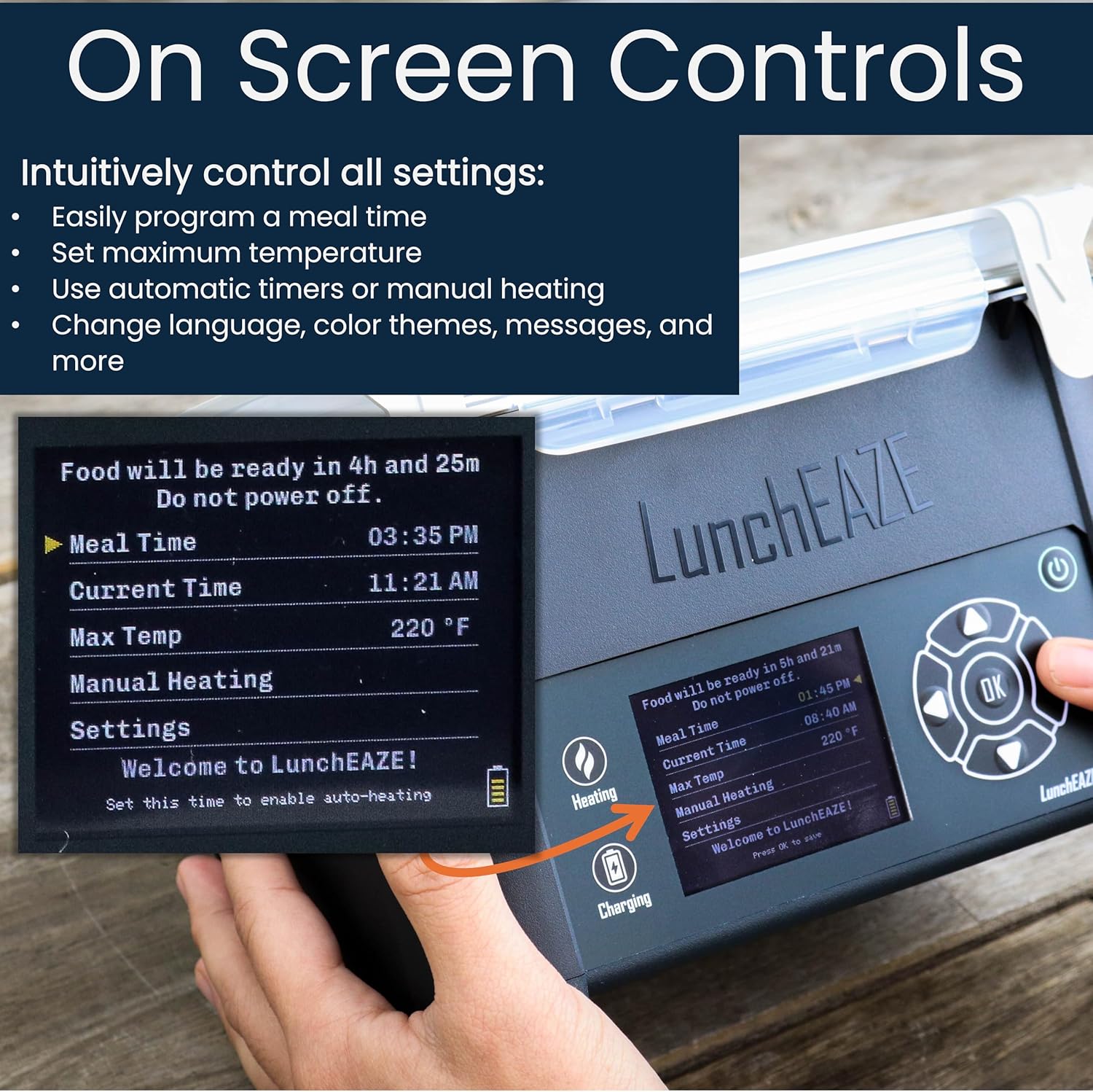 Thumbnail 6 de LunchEAZE Pro Cordless Heated Lunchbox 4-Cup 🍱