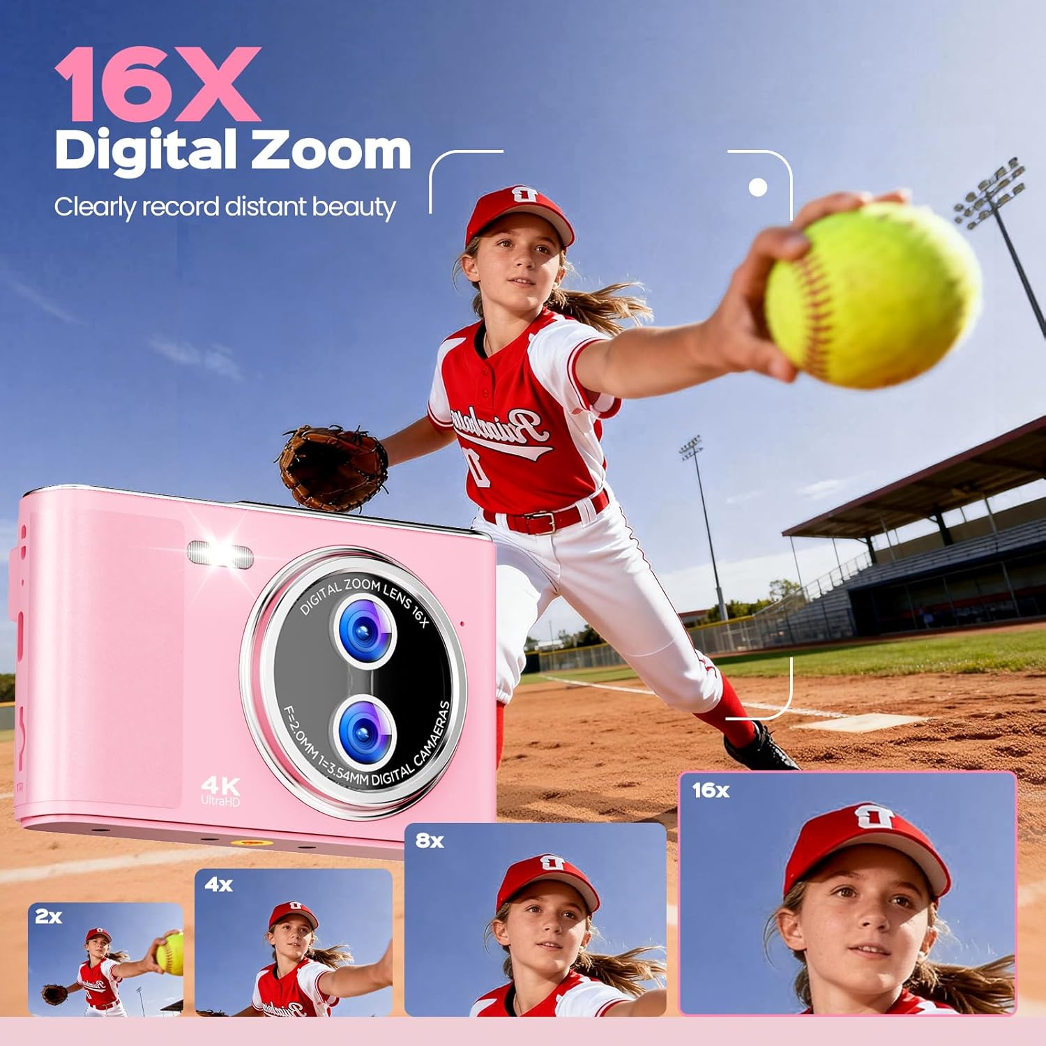 Thumbnail 2 de IHOXTX 32GB Digitalkamera Kinder Kamera