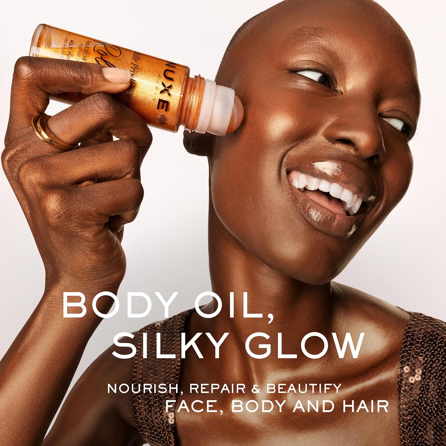 Detalle 2 de Nuxe Huile Prodigieuse Shimmering Dry Oil: Gold-Flecked Multi-Purpose Nourishment