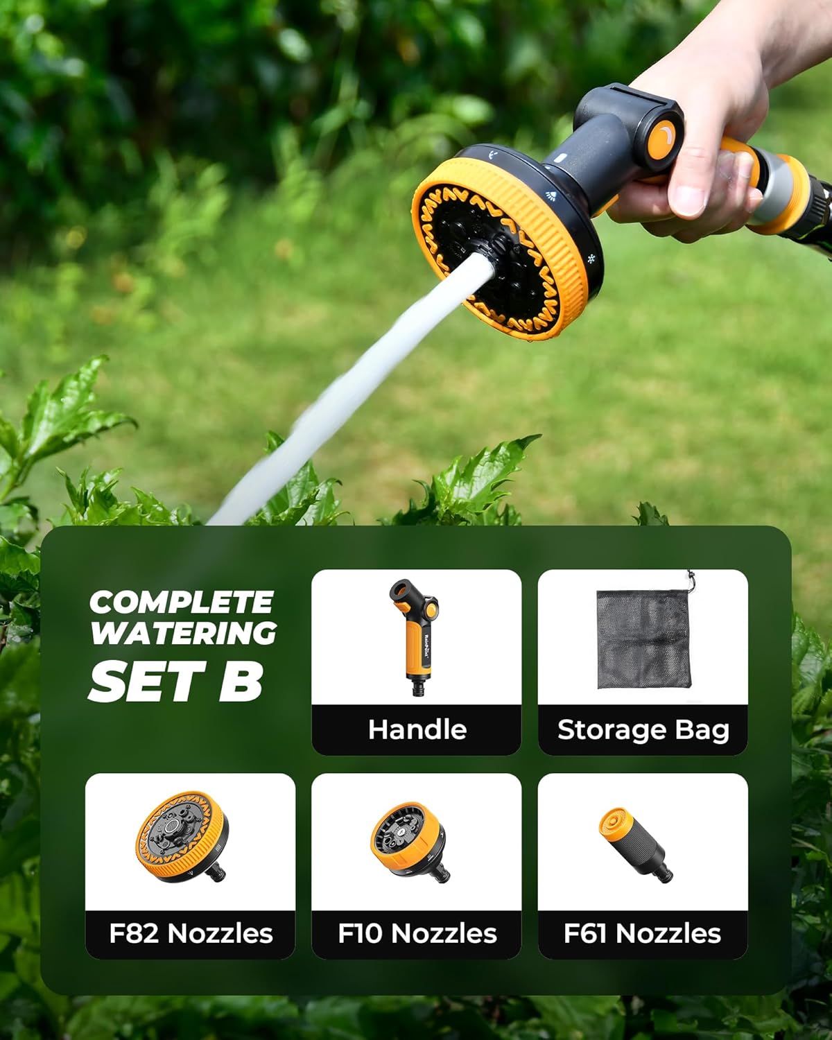 Thumbnail 3 de RAINPOINT Multi-Garden Hose Spray Gun with 3 Detachable Nozzles