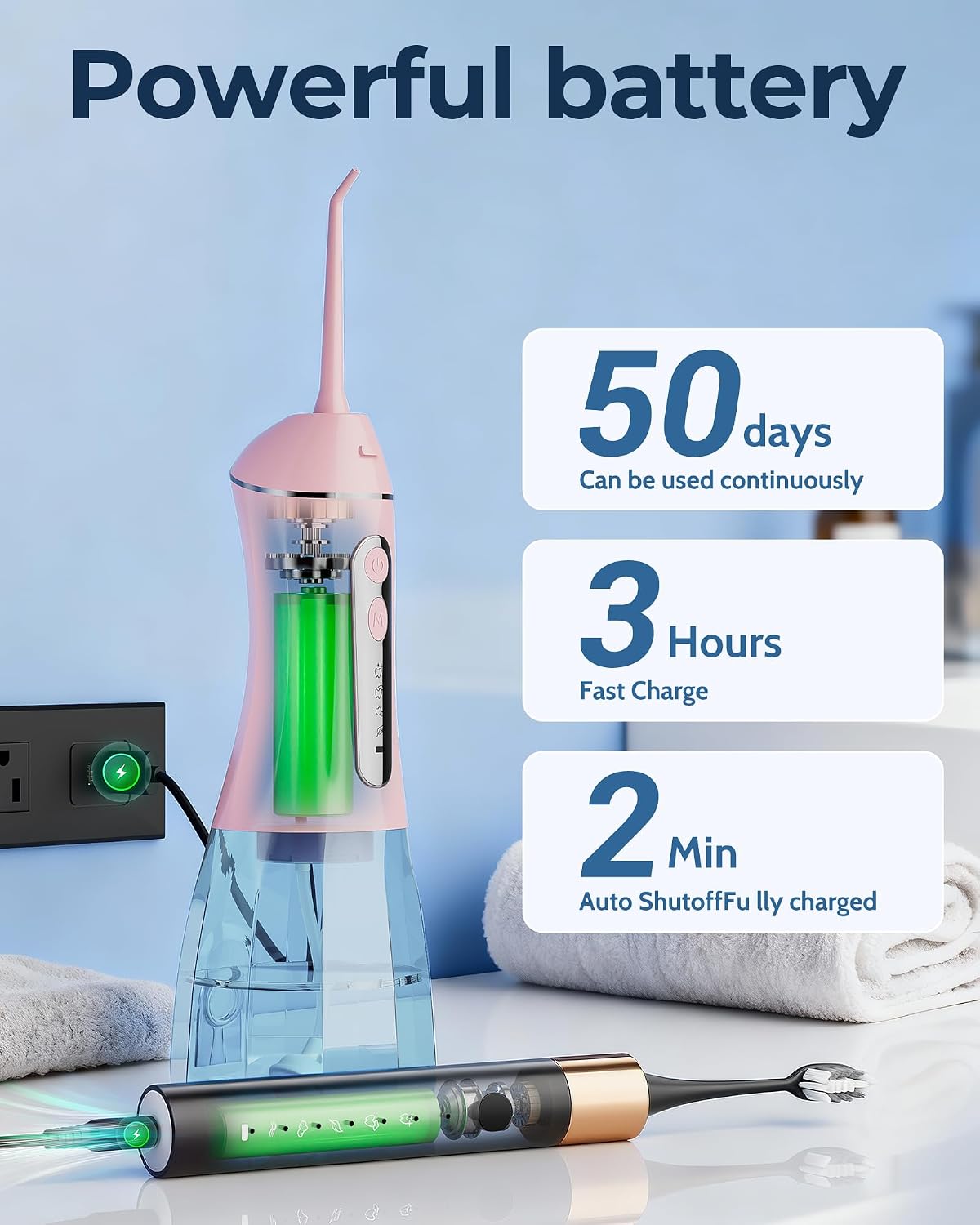 Thumbnail 6 de Electric Toothbrush Water Flosser Combos: Sonic Toothbrush + Water Flosser for Adults and Kids