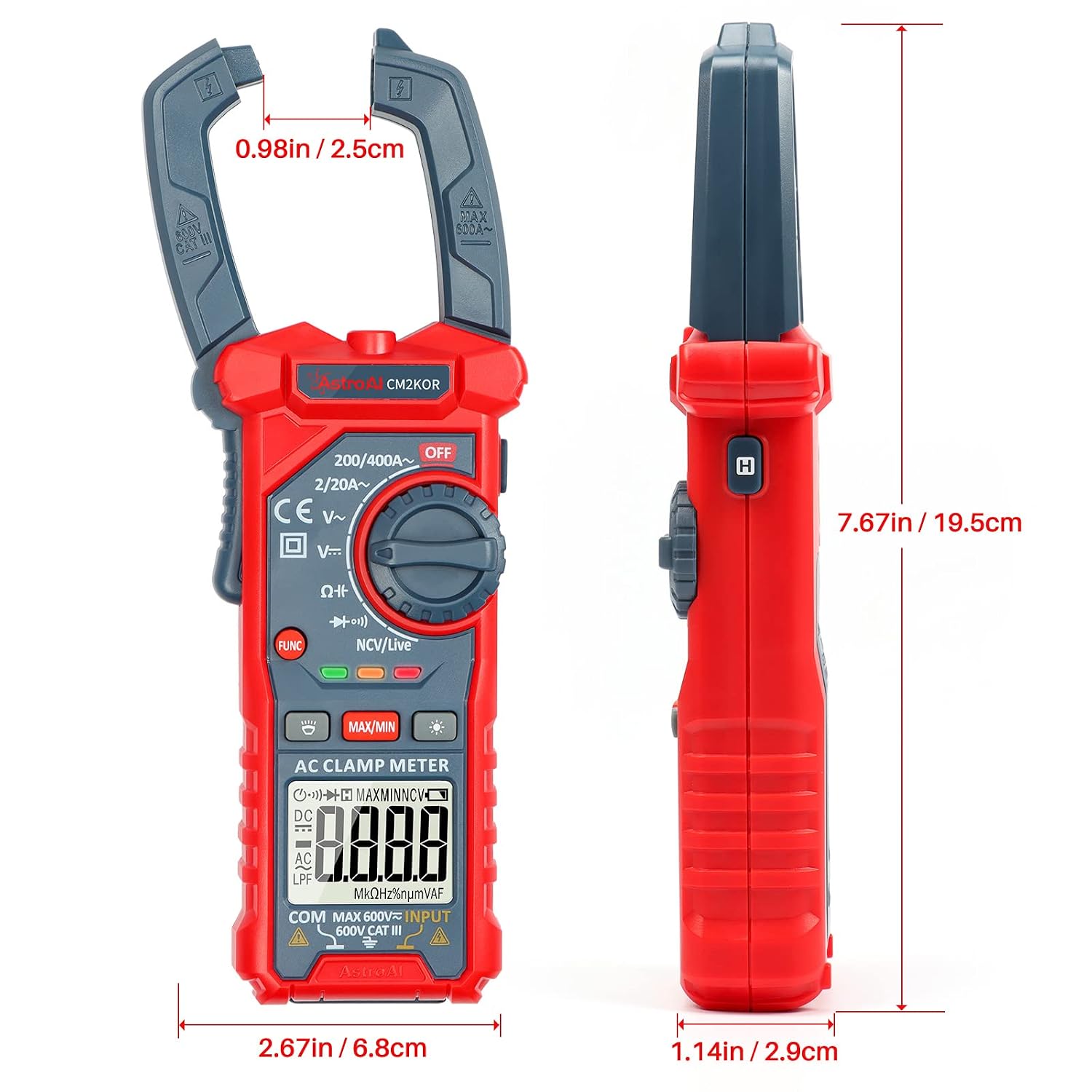 Thumbnail 6 de AstroAI Clamp Meter 2000 Counts