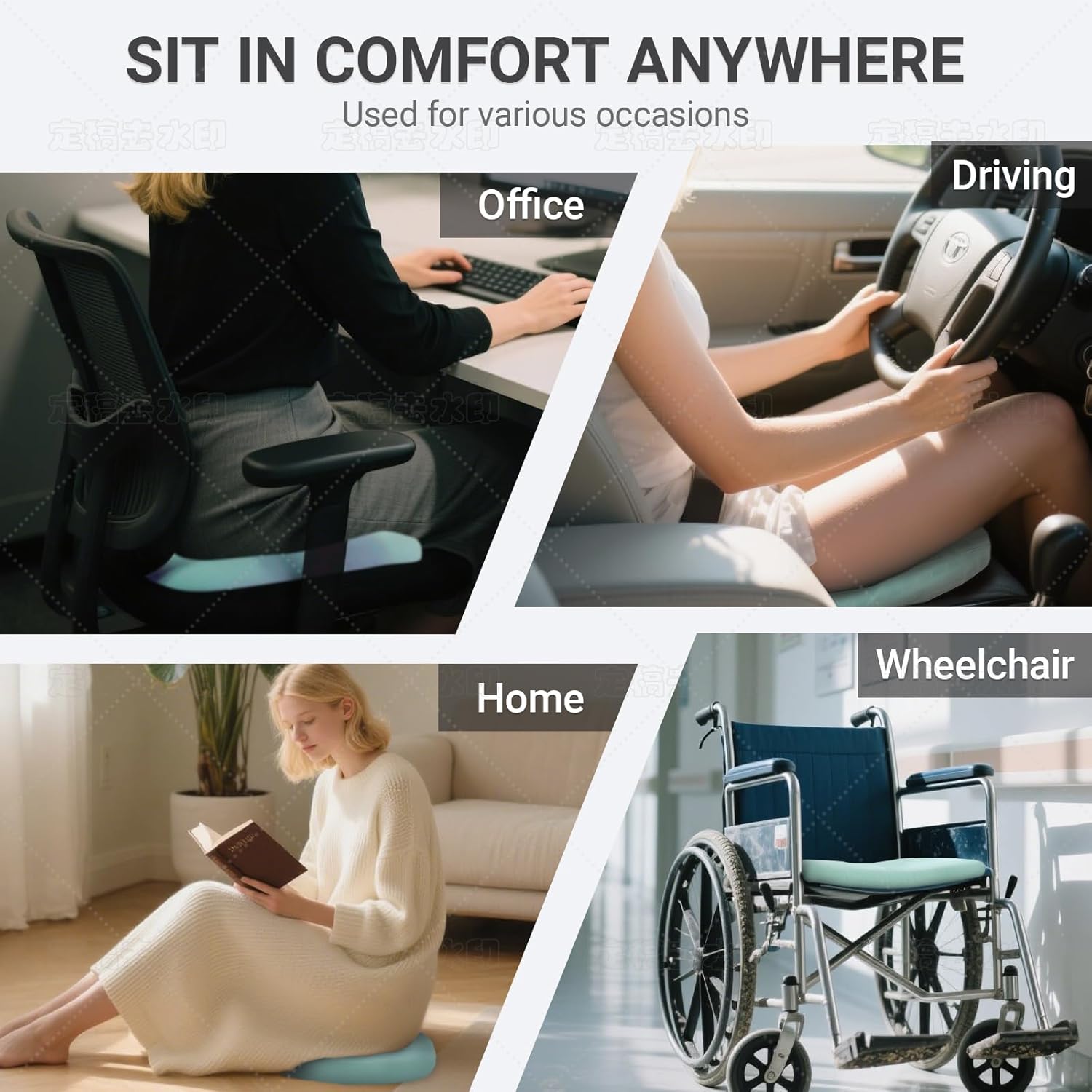 Thumbnail 6 de Firhuza Gel Seat Cushion 46 x 37 x 5 cm