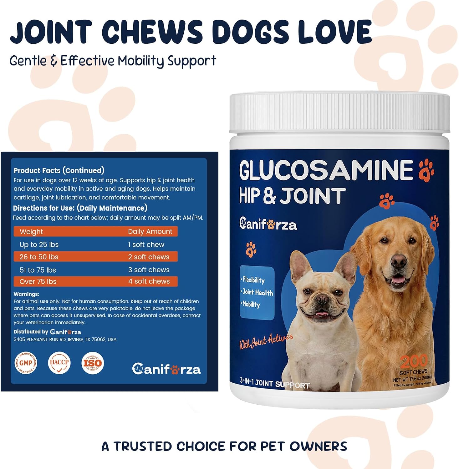 Thumbnail 6 de Caniforza Dog Joint Supplement, 200 Soft Chews
