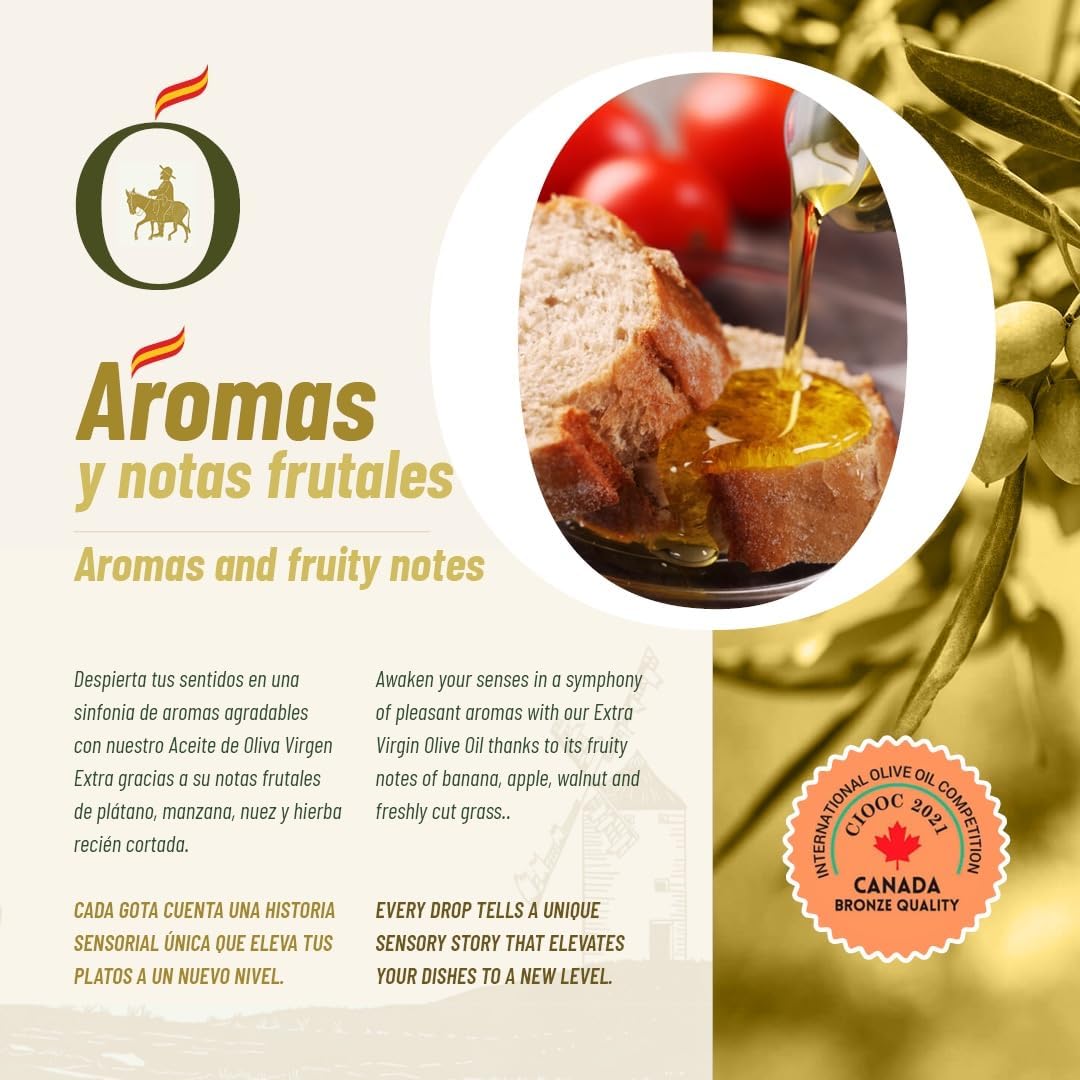 Detalle 2 de Aceite de Oliva Virgen Extra Picual con Cornicabra 🌿 Sancho Gourmet