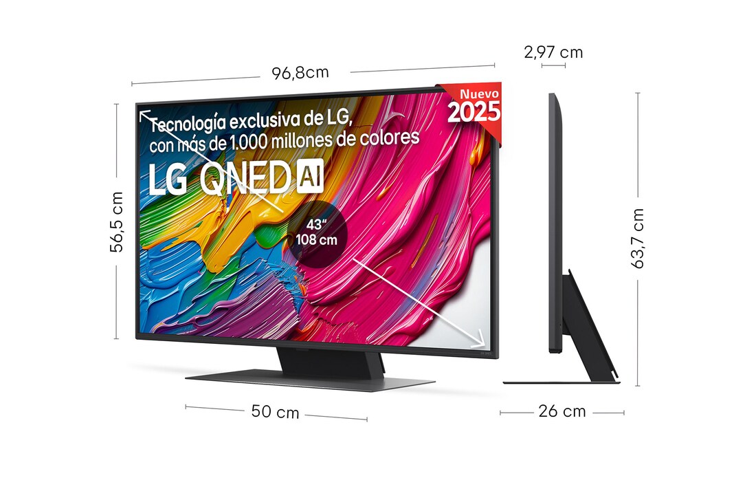 Detalle 2 de LG QNED AI QNED81 43" 4K 2025 Smart TV