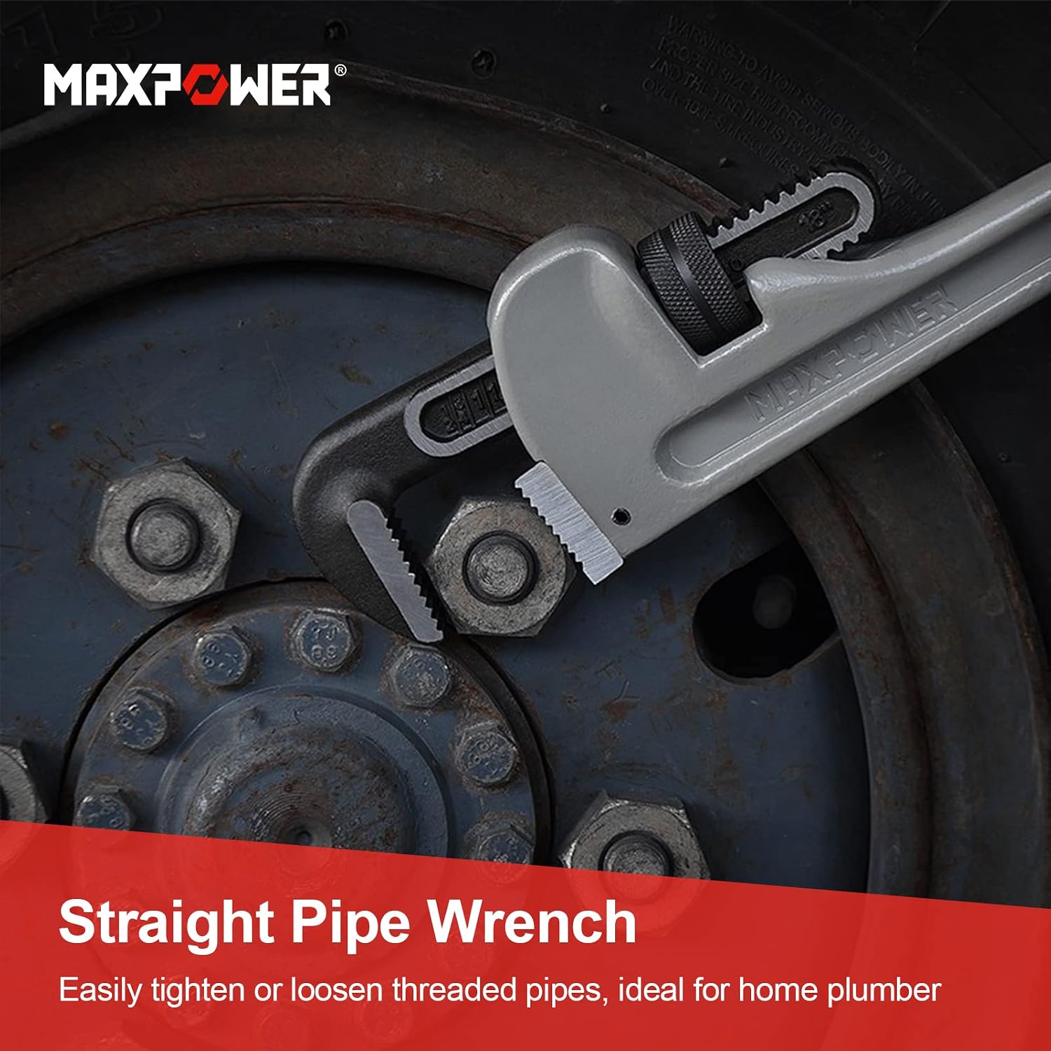 Thumbnail 5 de MAXPOWER 18" Heavy Duty Pipe Wrench 450mm ๐