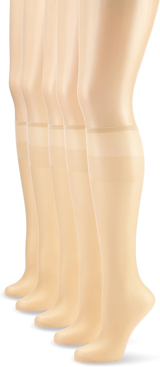 Thumbnail 6 de Nur Die 5er Pack Knie-Seidenfein 15 DEN transparente Fein-Kniestrümpfe (Nylon) mit Komfortbund