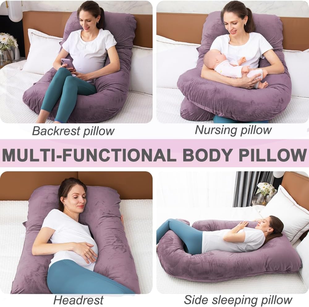 Thumbnail 2 de TaiBest U Shaped Full Body Pregnancy Pillow with Removable Cover – 55 Inch for Maternity Support