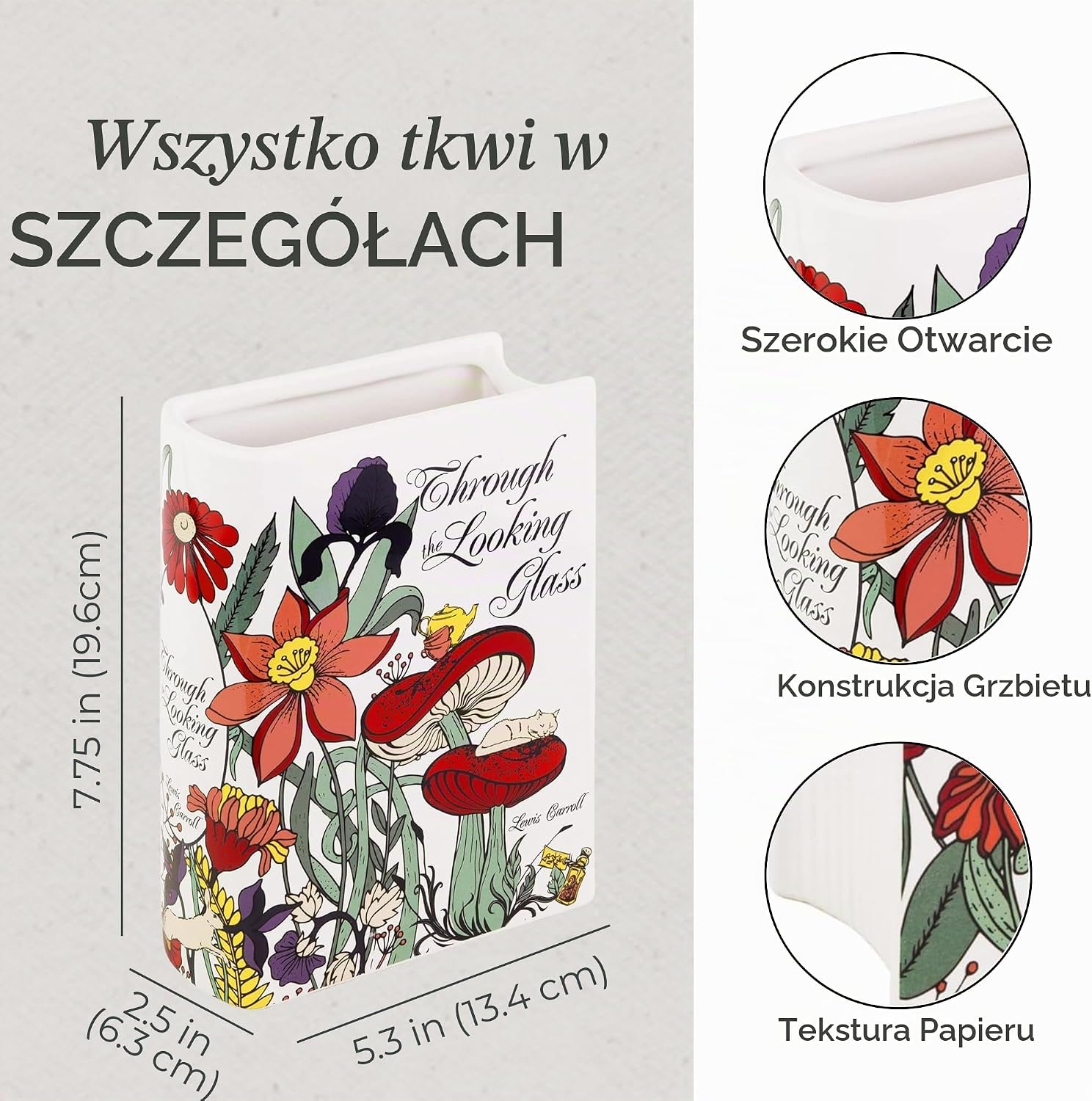 Thumbnail 6 de STEEL MILL AND CO. SMCBOOKVASE – duży ceramiczny wazon w kształcie książki