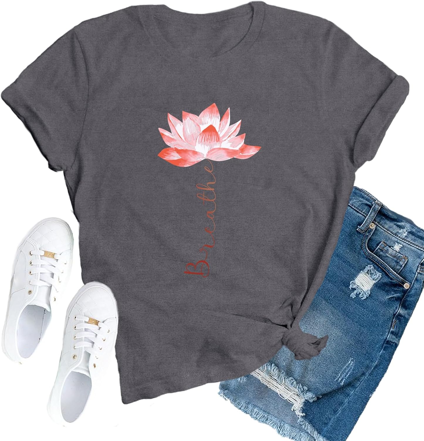 Thumbnail 6 de SUWATOIN Women's Yoga Shirt: Elegant Breathe Tee for Yoga, Pilates & Meditation