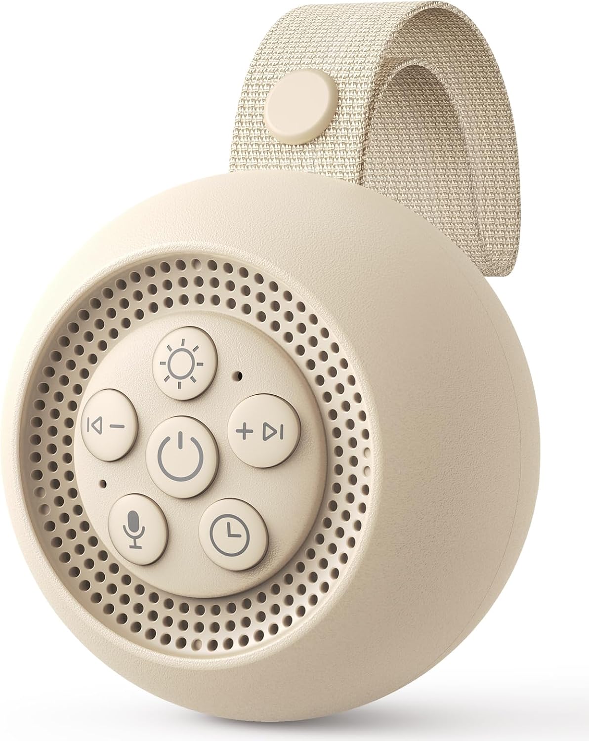 Detalle de Babacom Tragbare White Noise Machine Baby mit Sprachaufzeichnung – 15 beruhigende Geräusche, Nachtlicht, Timer und USB-C