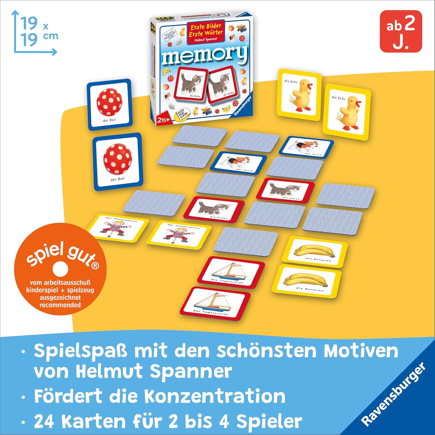 Detalle 2 de Ravensburger 88688 Erste Bilder – Erste Wörter Memory® für Kinder ab 2 Jahren