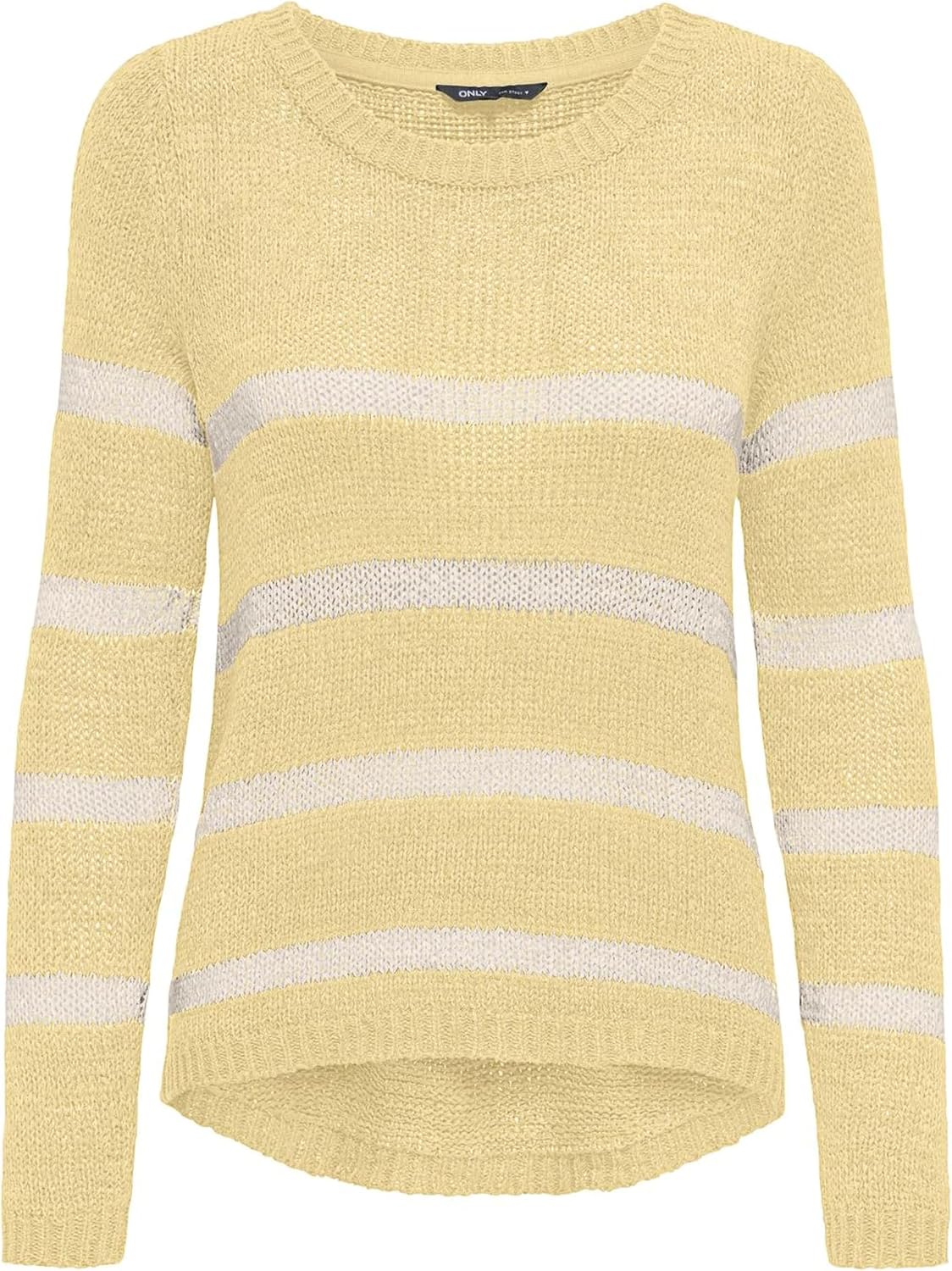 Detalle de ONLY Onlgeena XO L/S KNT Noos Pull, Sunlight., M – pull en maille à col rond