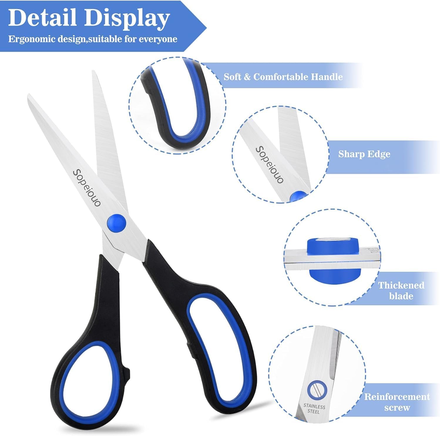 Thumbnail 6 de All-Purpose Scissors, 8-Inch