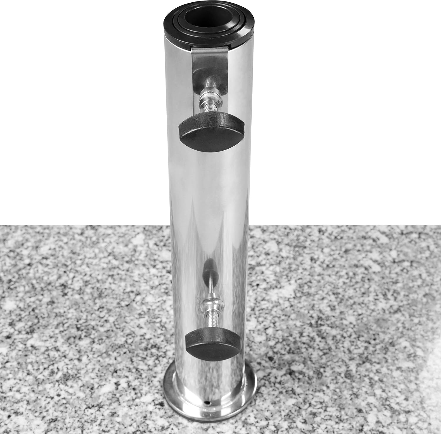 Thumbnail 2 de Doppler Granit Socle 25 kg – Pied de Parasol en Acier Inoxydable, Carré 38x38x7 cm