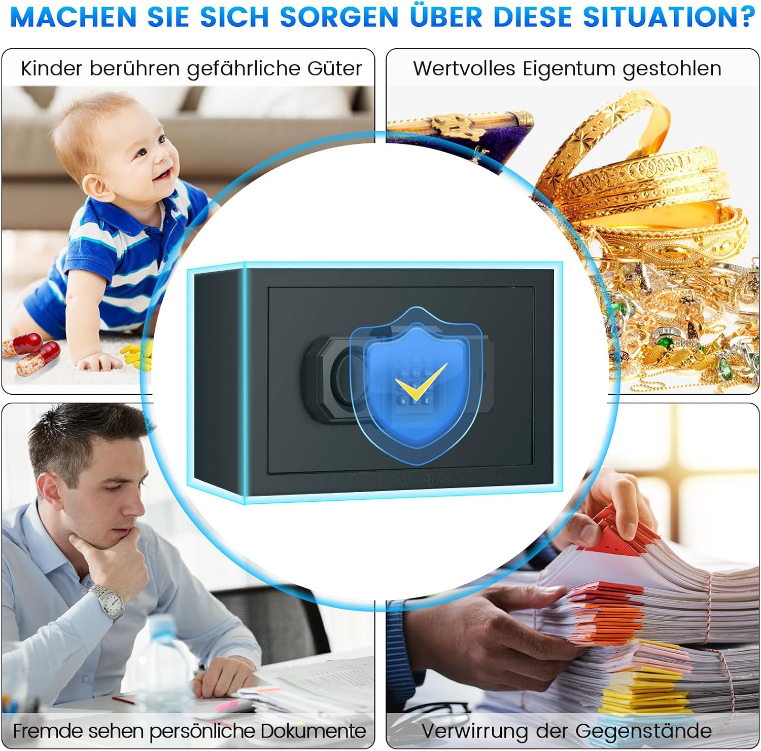 Thumbnail 6 de 15L Safe für Zuhause mit Zahlenschloss
