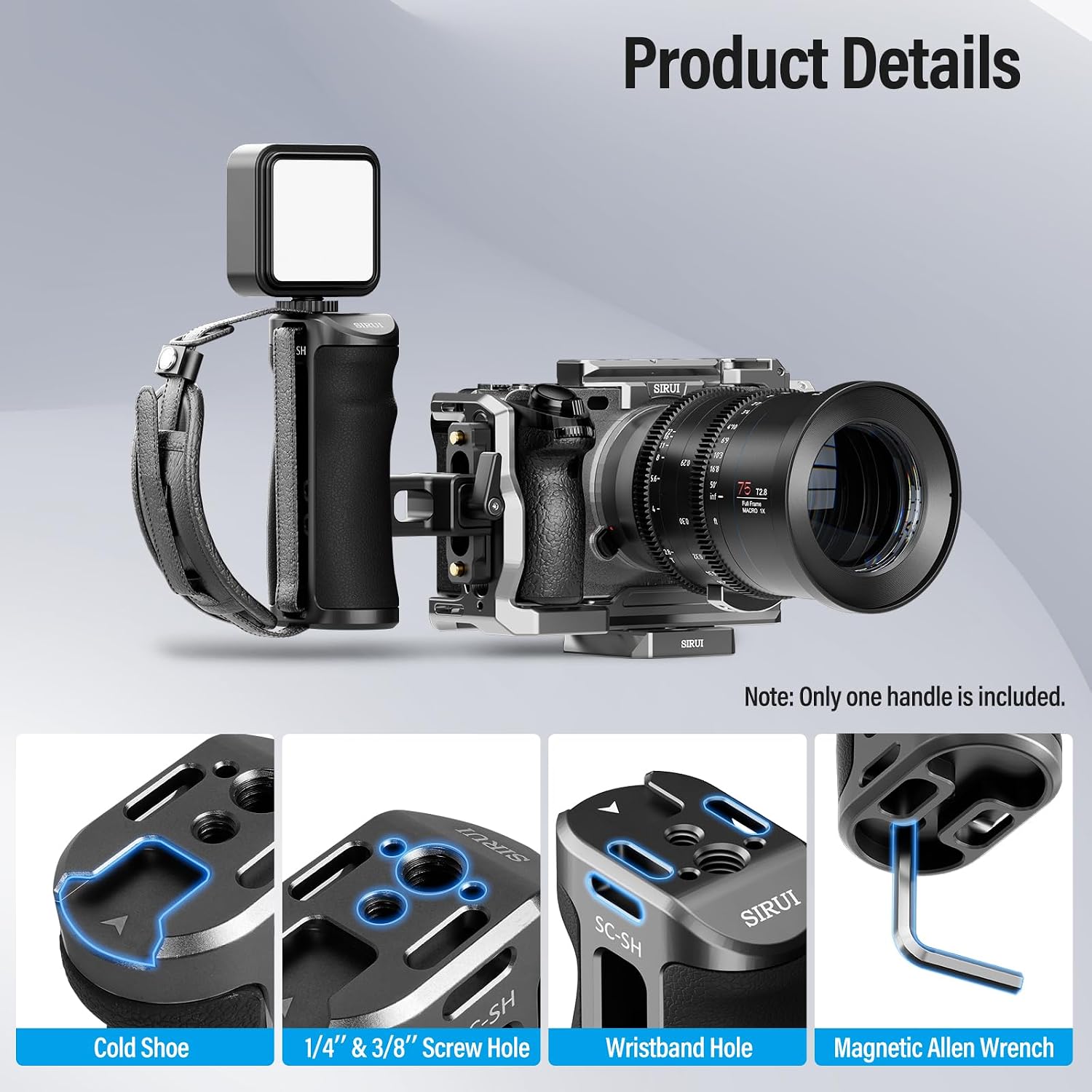 Thumbnail 4 de SIRUI SC-SH Side Handle for ARRI/NATO, Aluminium 🎥