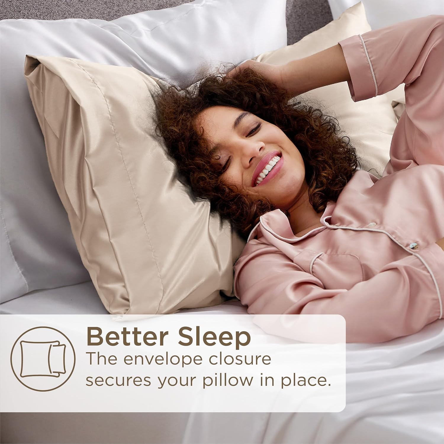 Thumbnail 4 de Bedsure Satin Pillowcase 50x75 cm for Hair
