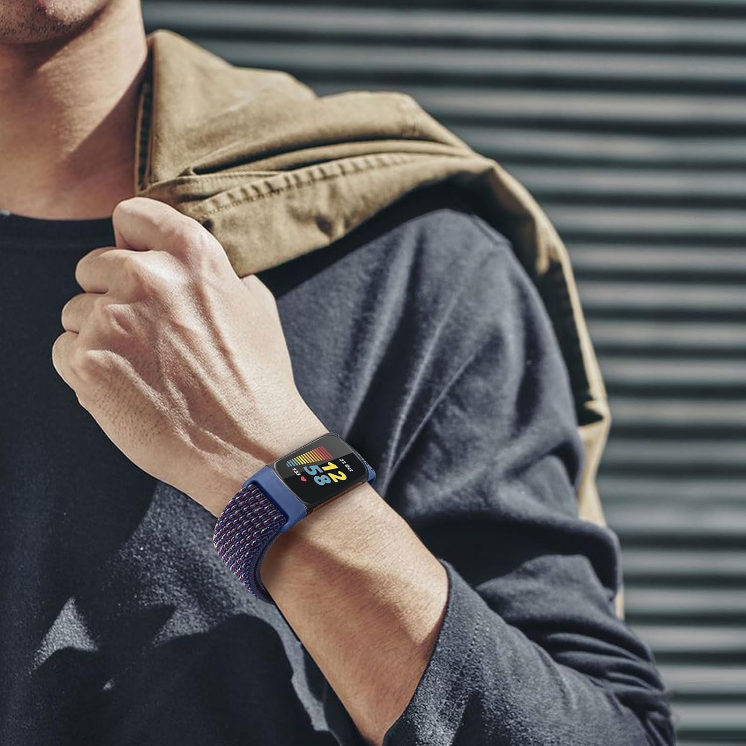 Thumbnail 4 de Ecogbd Nylon Strap for Fitbit Charge 5