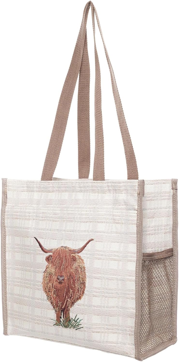 Thumbnail 3 de Signare Highland Cow Shopper Bag