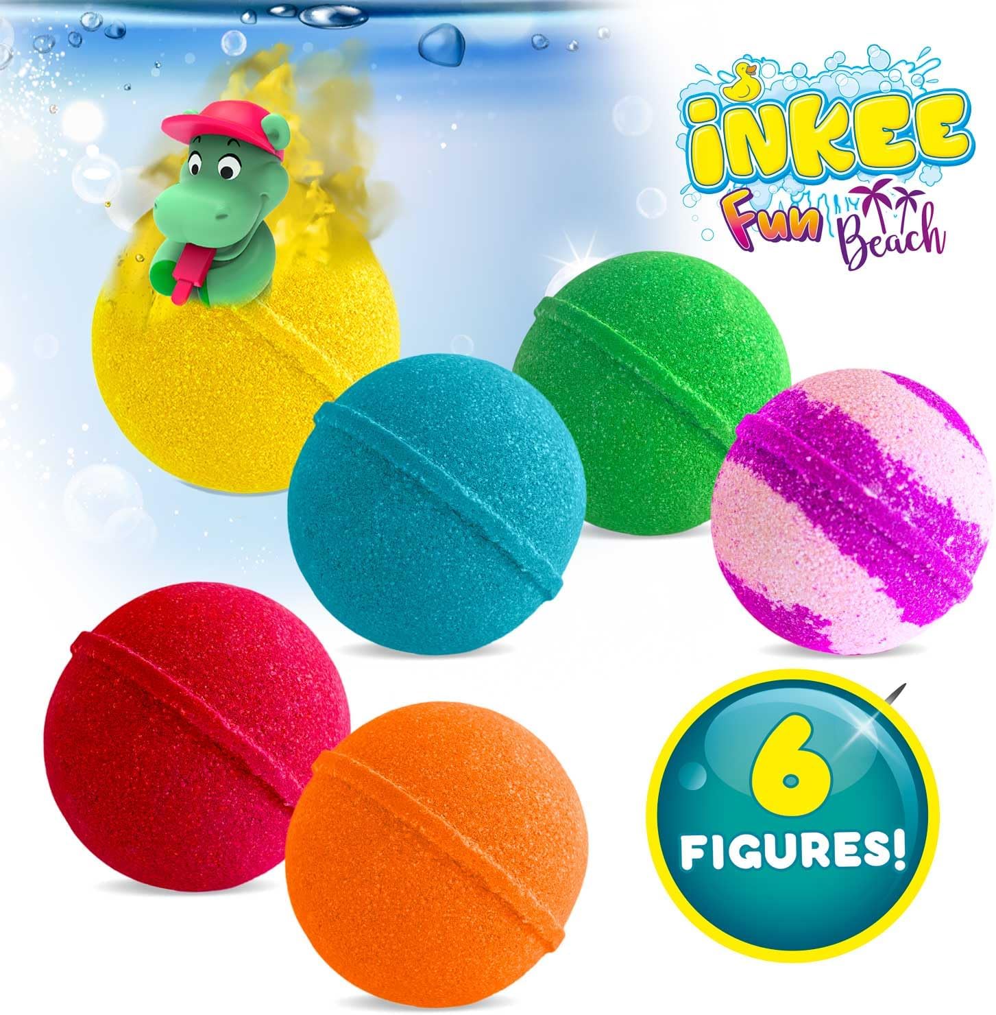 Detalle 2 de INKEE Caja Regalo Sorpresa Bombas de Baño 6 unidades