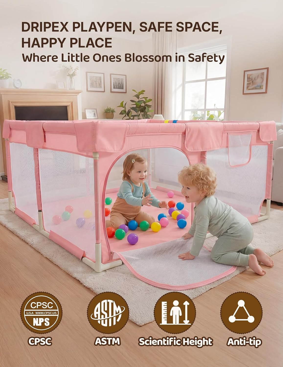 Detalle de Dripex Baby Playpen 47" x 47