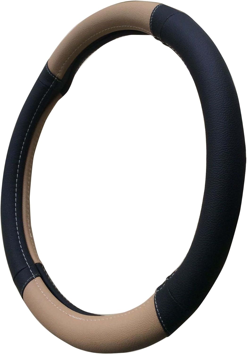 Detalle de Mayco Bell 15-inch Car Steering Wheel Cover – Comfort, Durability and Safety (Beige)