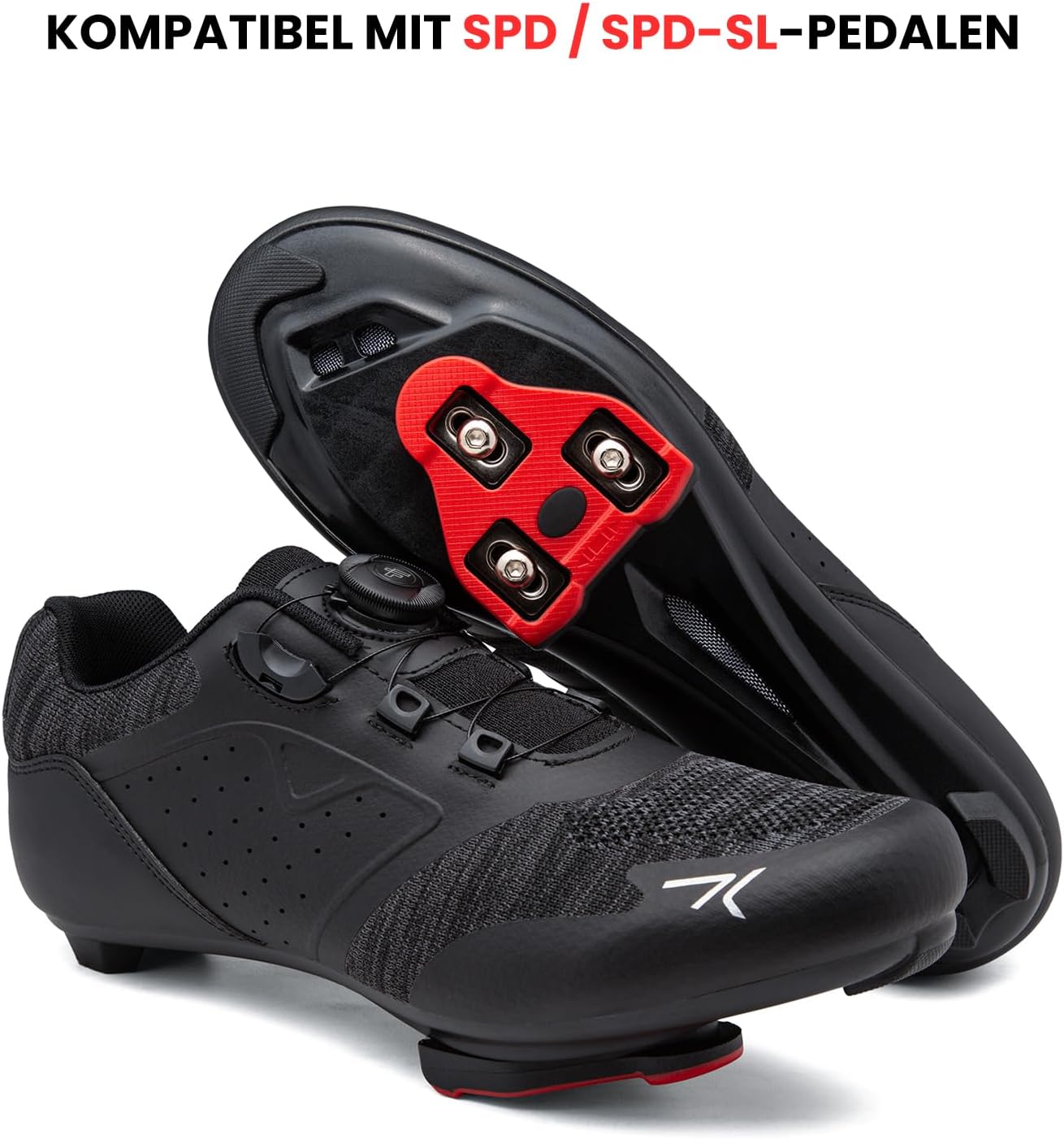 Detalle 2 de Feyenold Fahrradschuhe Herren Damen Radsport – Kompatibel mit Peloton, SPD, Look Delta