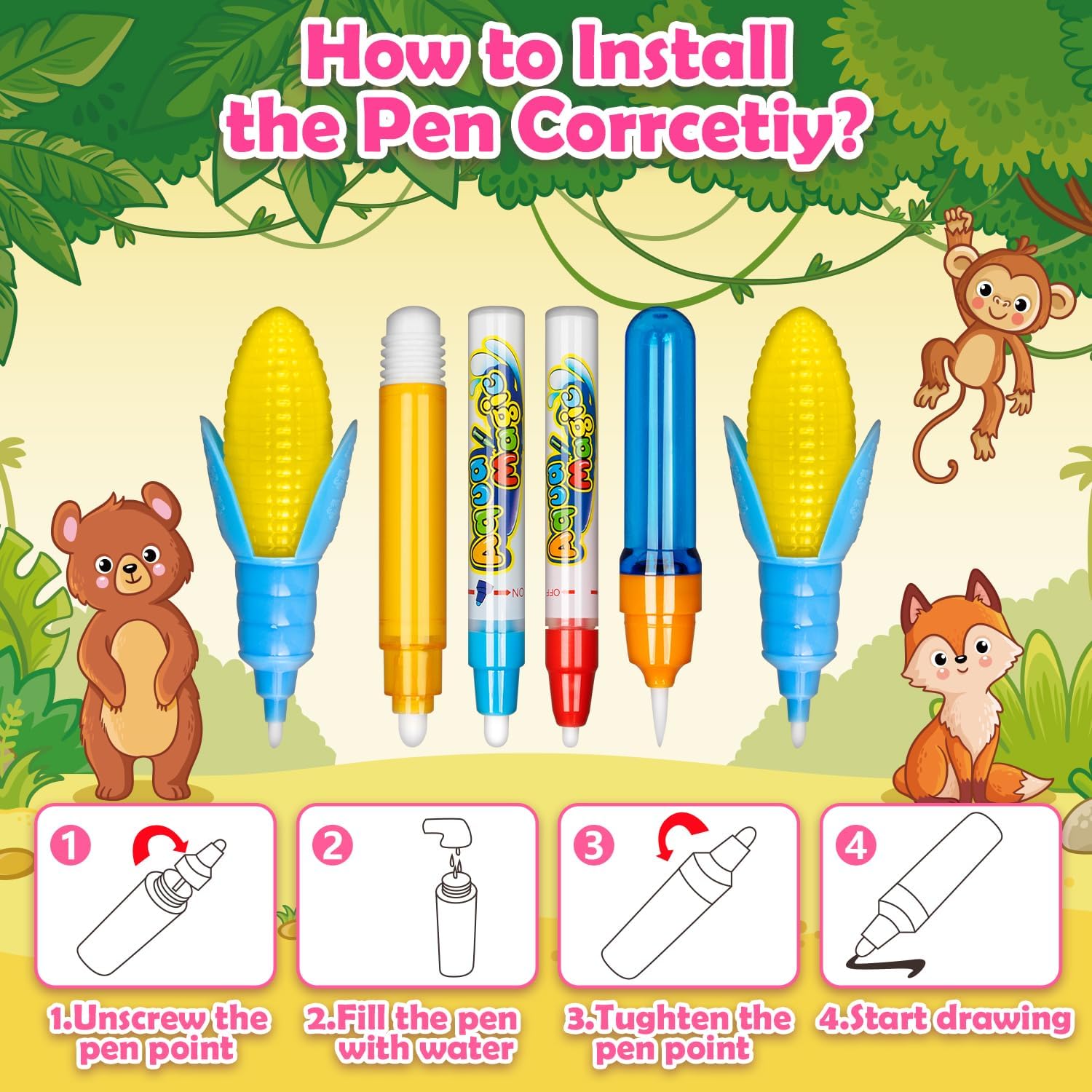 Thumbnail 3 de Aqua Water Doodle Mat 40x28 in 🎨