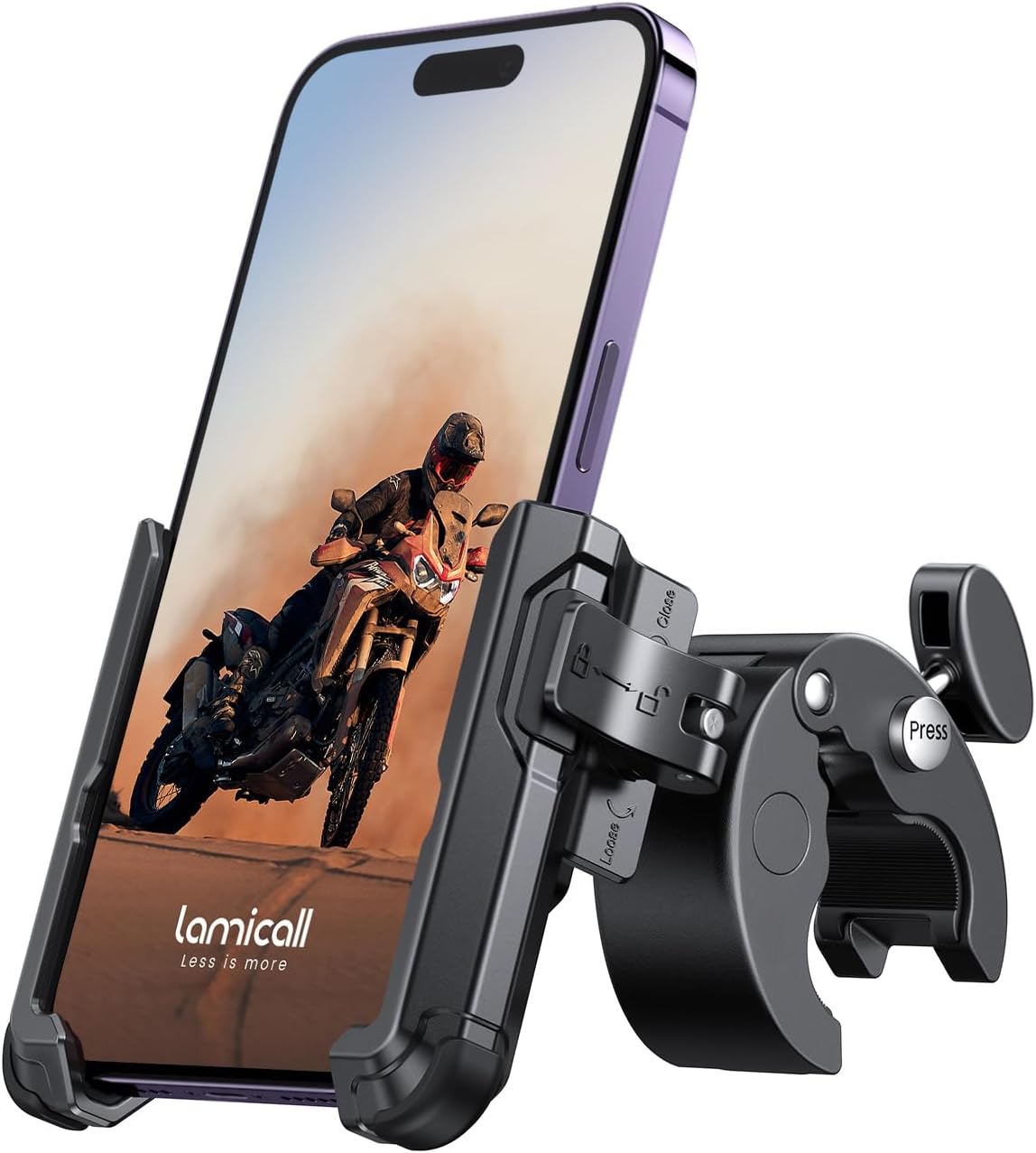 Detalle de Lamicall Motorcycle Phone Mount 1s Lock