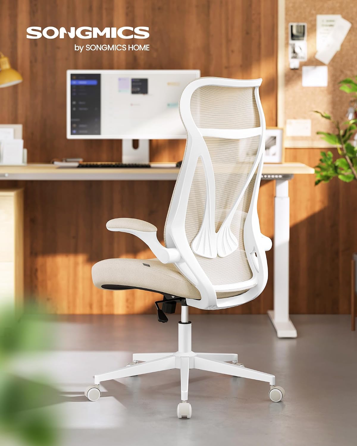 Detalle 2 de SONGMICS Sedia da Ufficio OBN088K01 Ergonomica