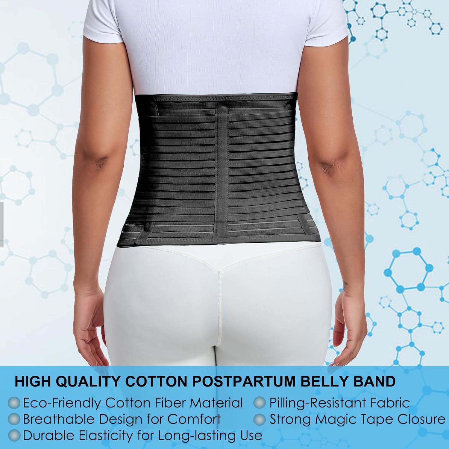Thumbnail 5 de MAMODY Abdominal Binder: Postpartum Belly Wrap for Everyday Support